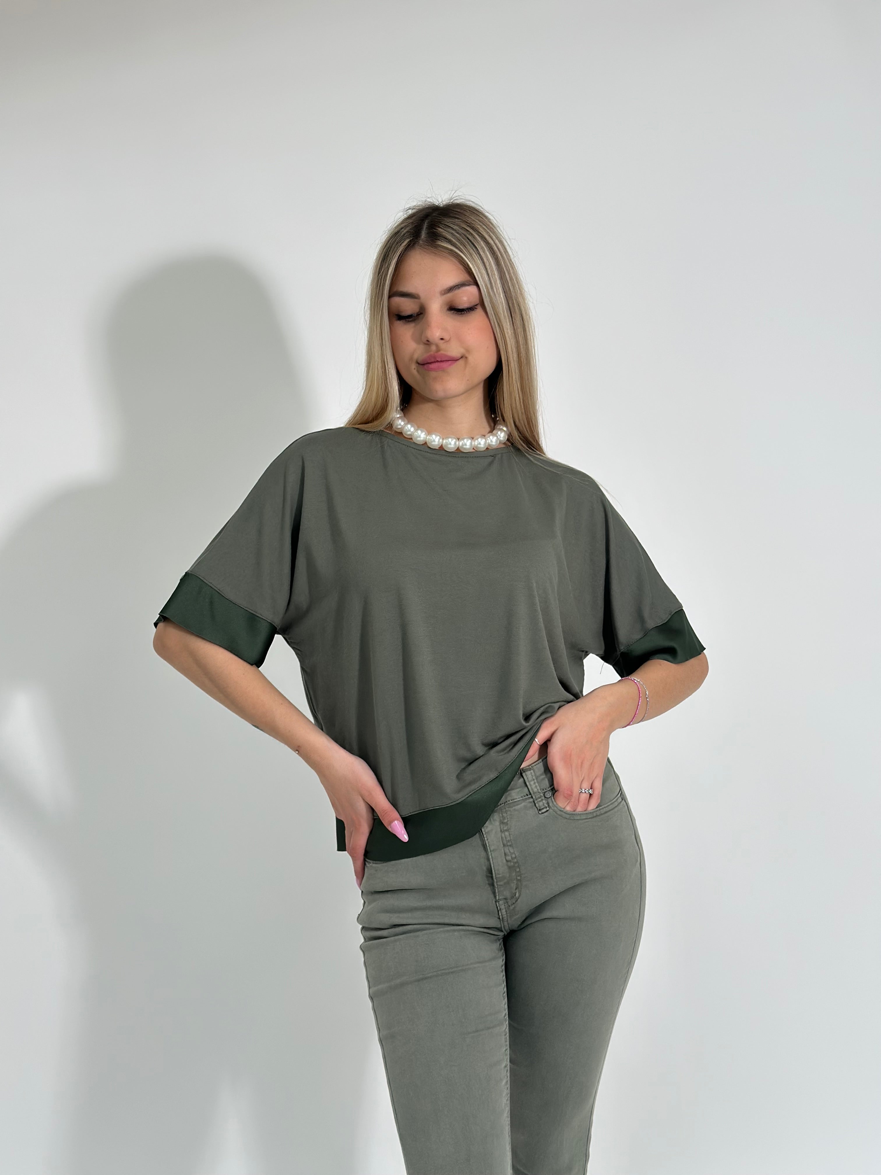 Maglia profilo raso 26564 VERDE