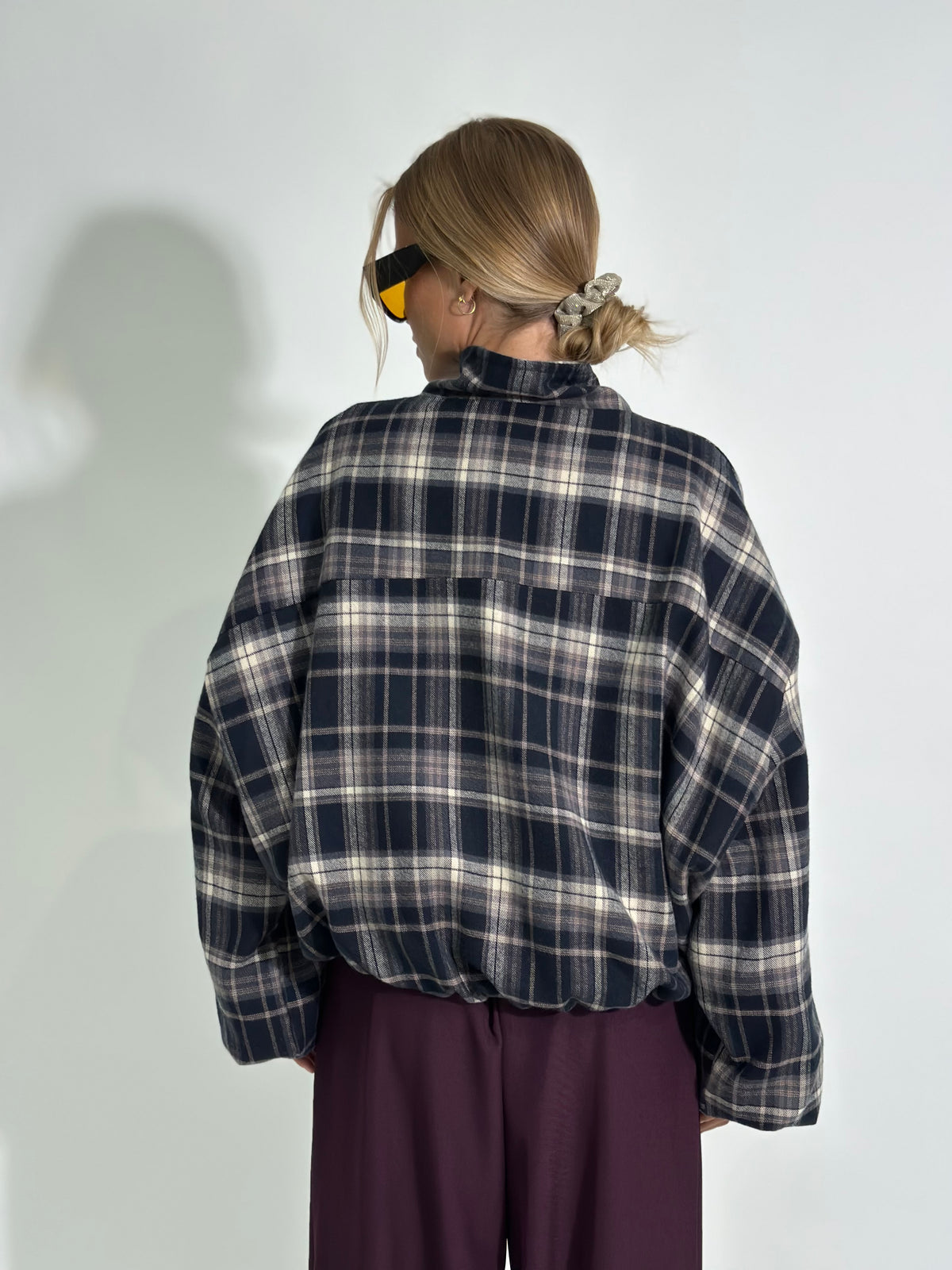 Giacca madras 16216 BLU