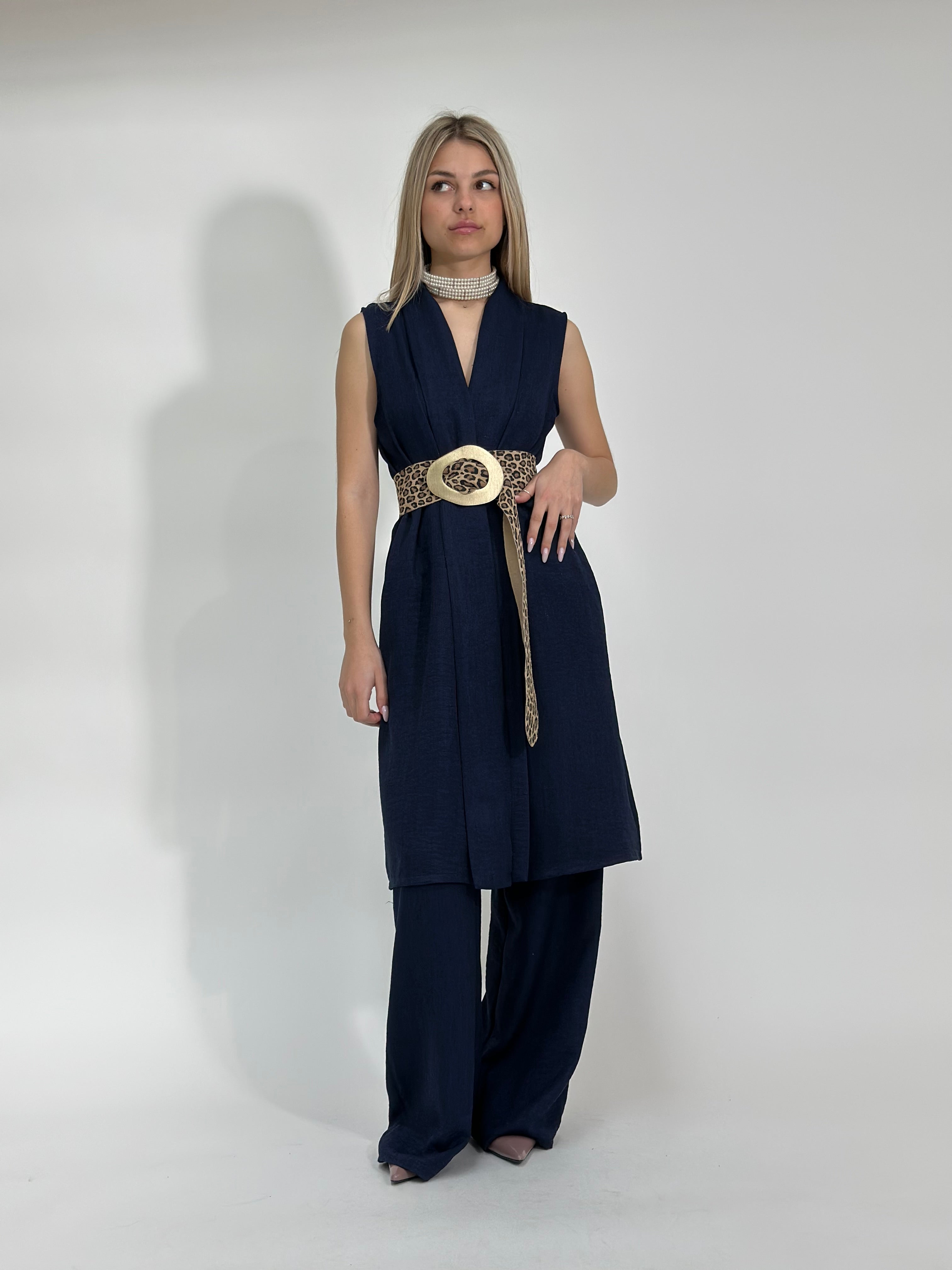 Completo smanicato 90487 BLU