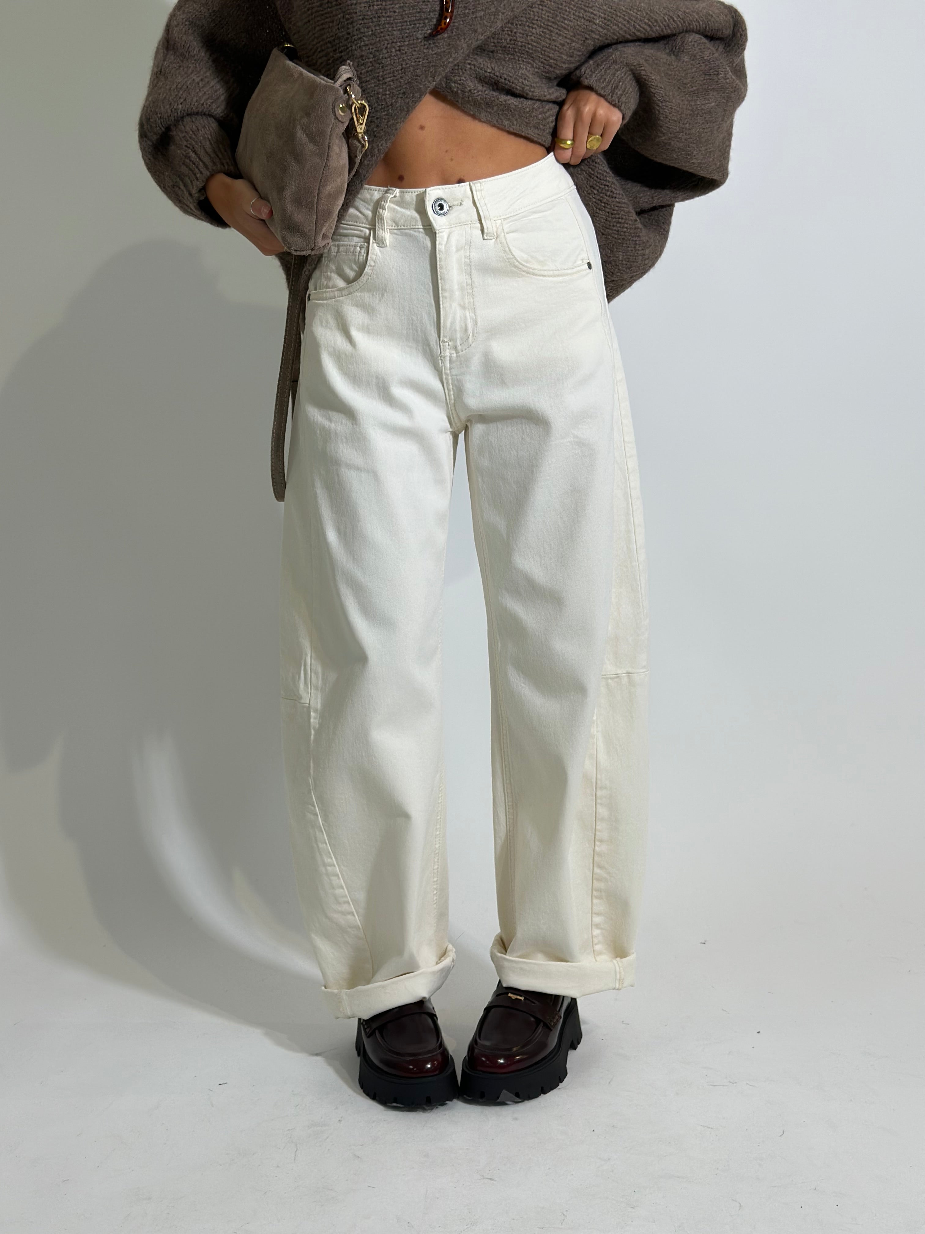 Pantalone baloon 9285 PANNA