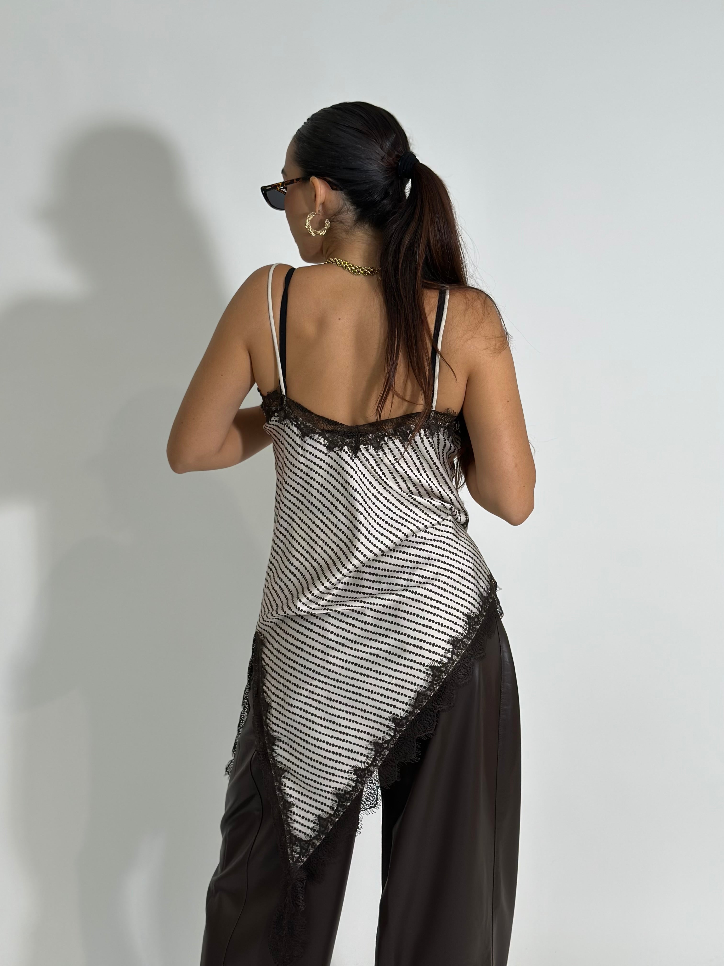 Top pizzo pois 19652