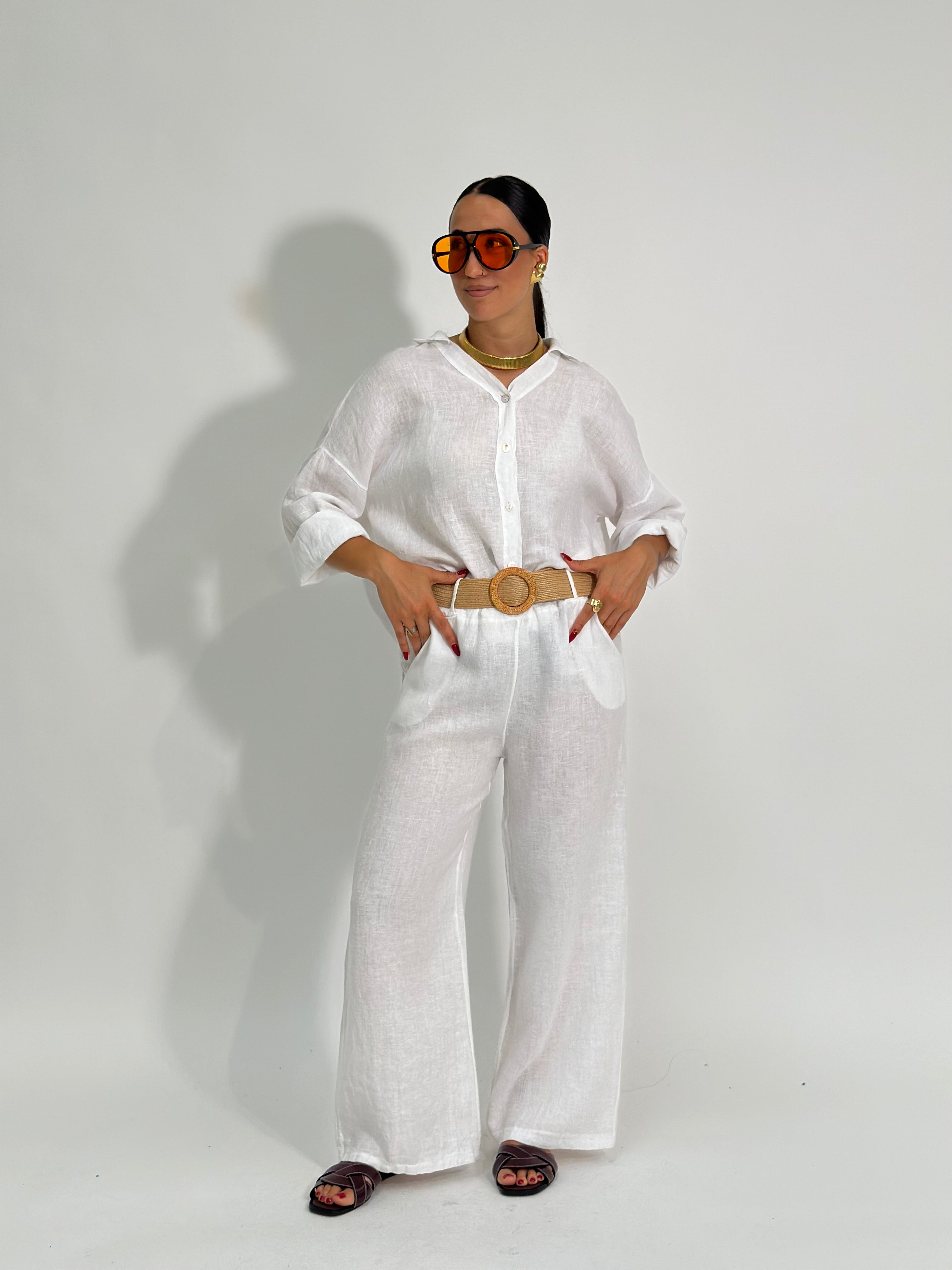 Camicia lino over 89303
