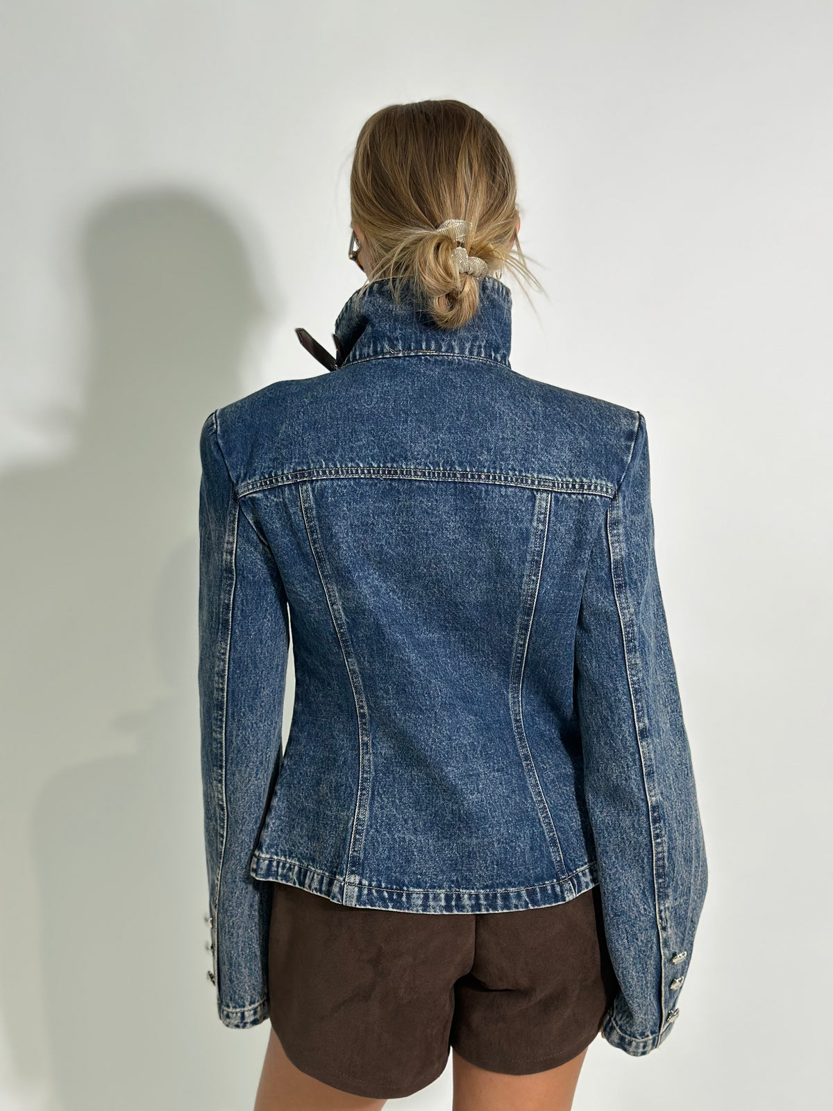 Giacca denim fibbie 2769