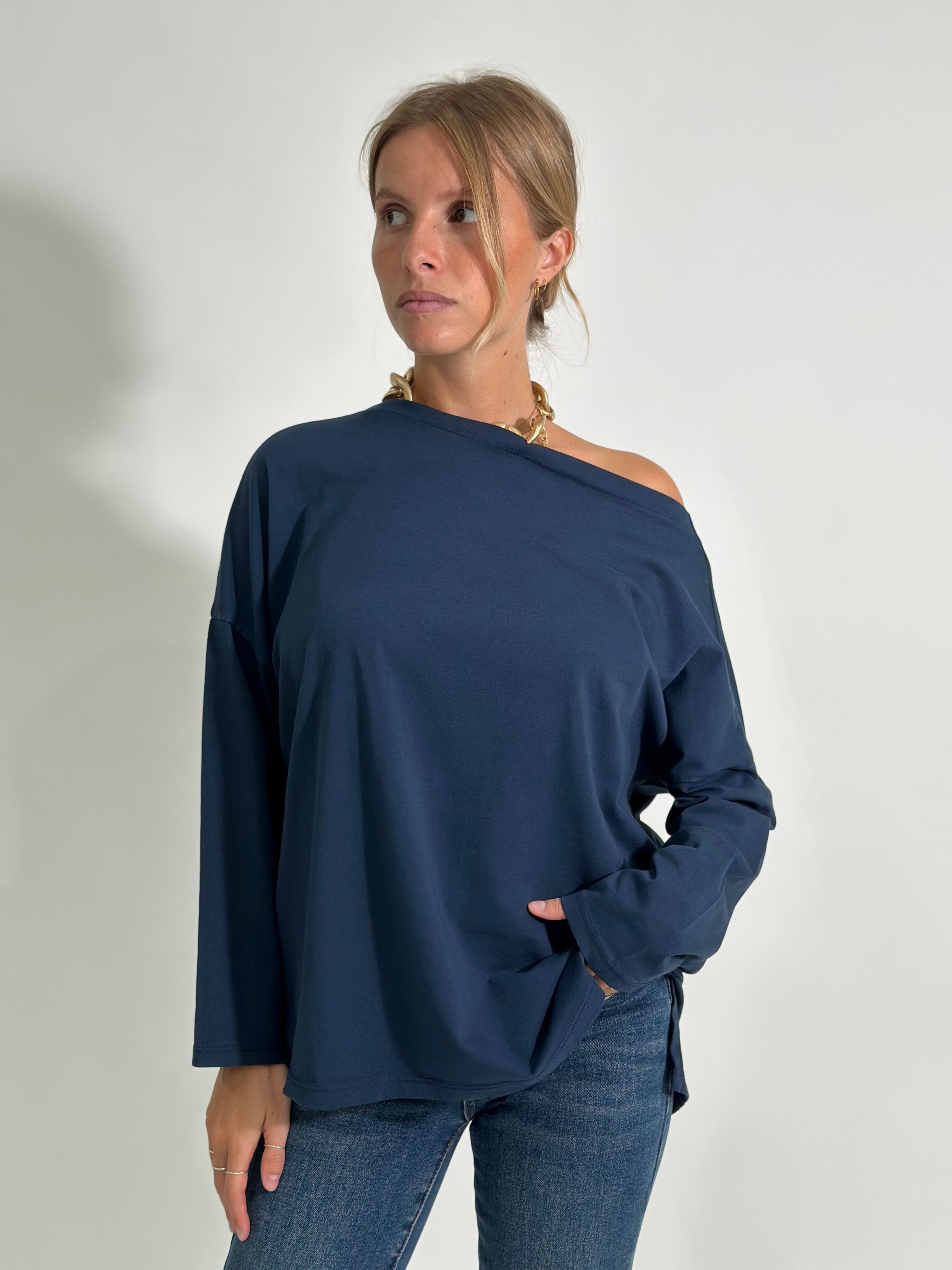 Maglia scatoletta scollo a barca 2158