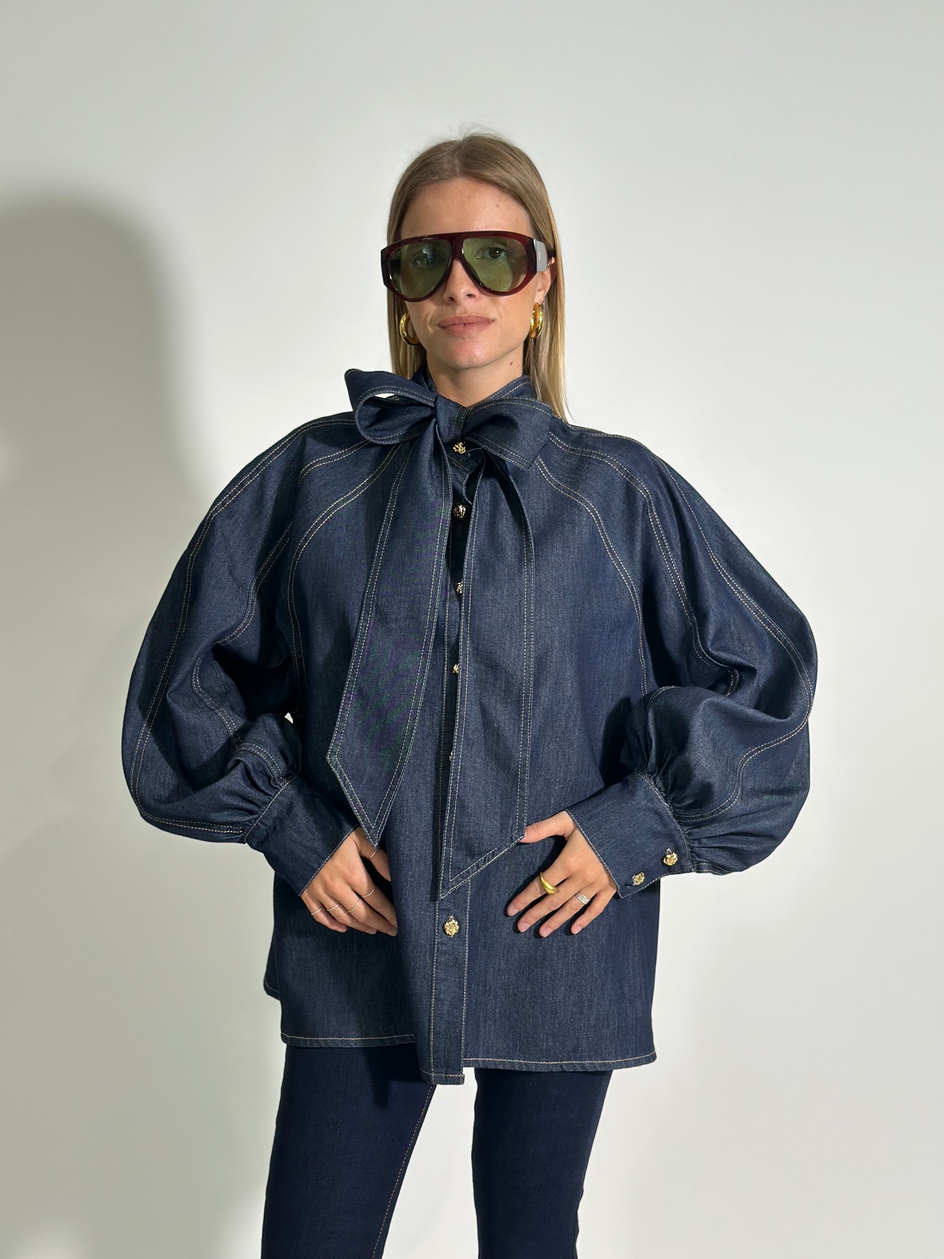 Camicia denim fiocco YX511