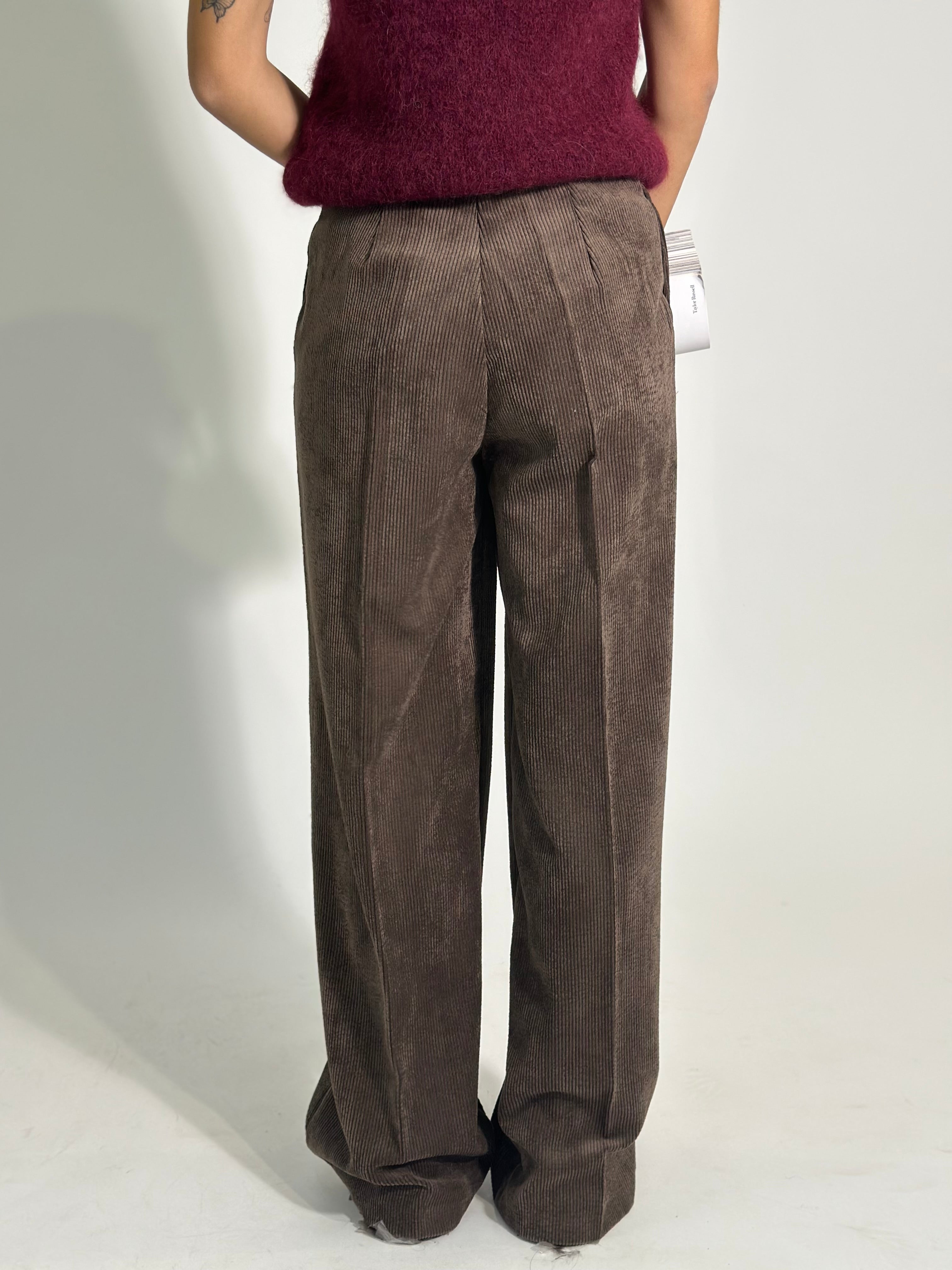 Pantalone velluto 7016 MORO