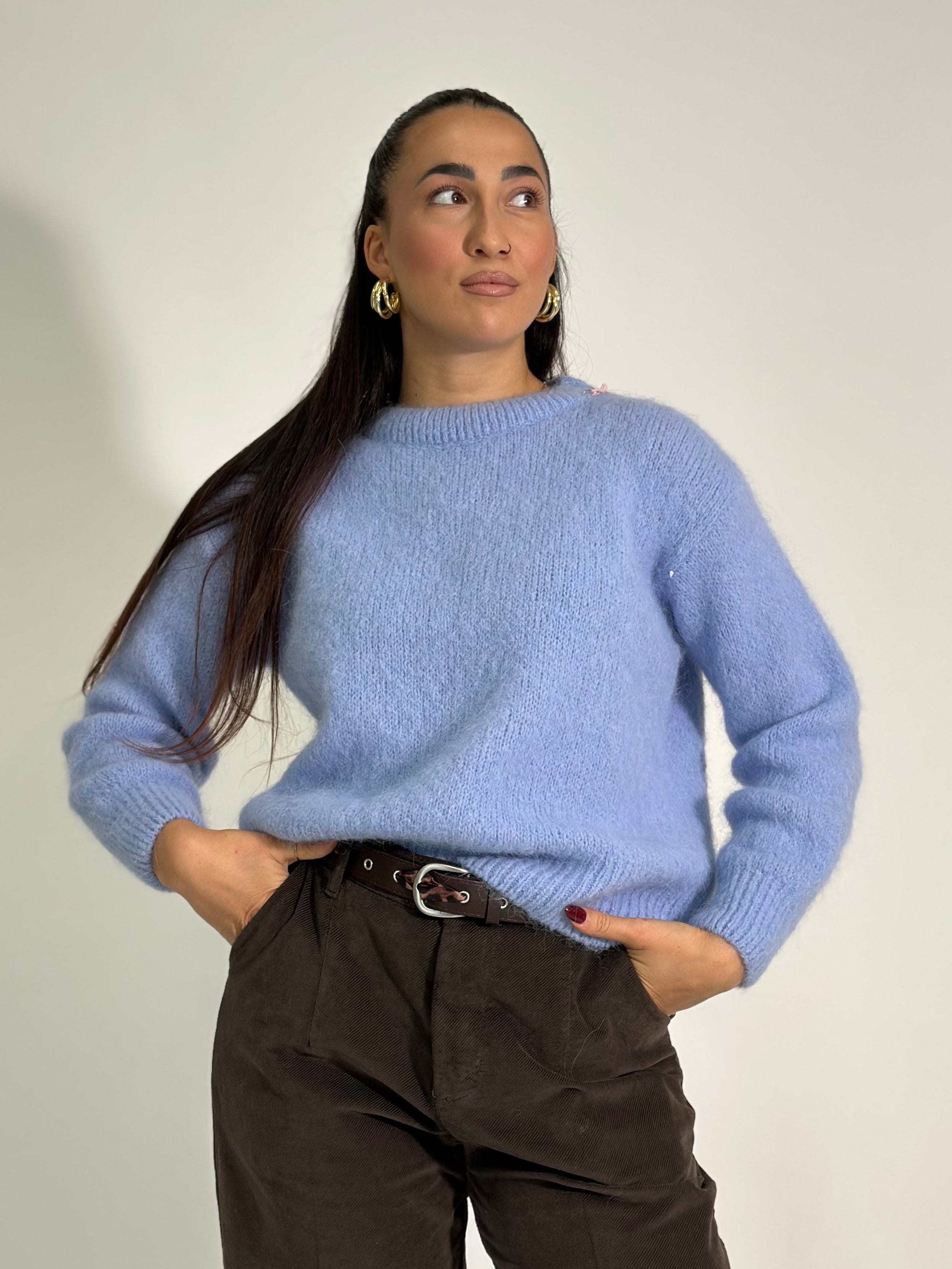 Maglia alpaca 25121 AZZURRO