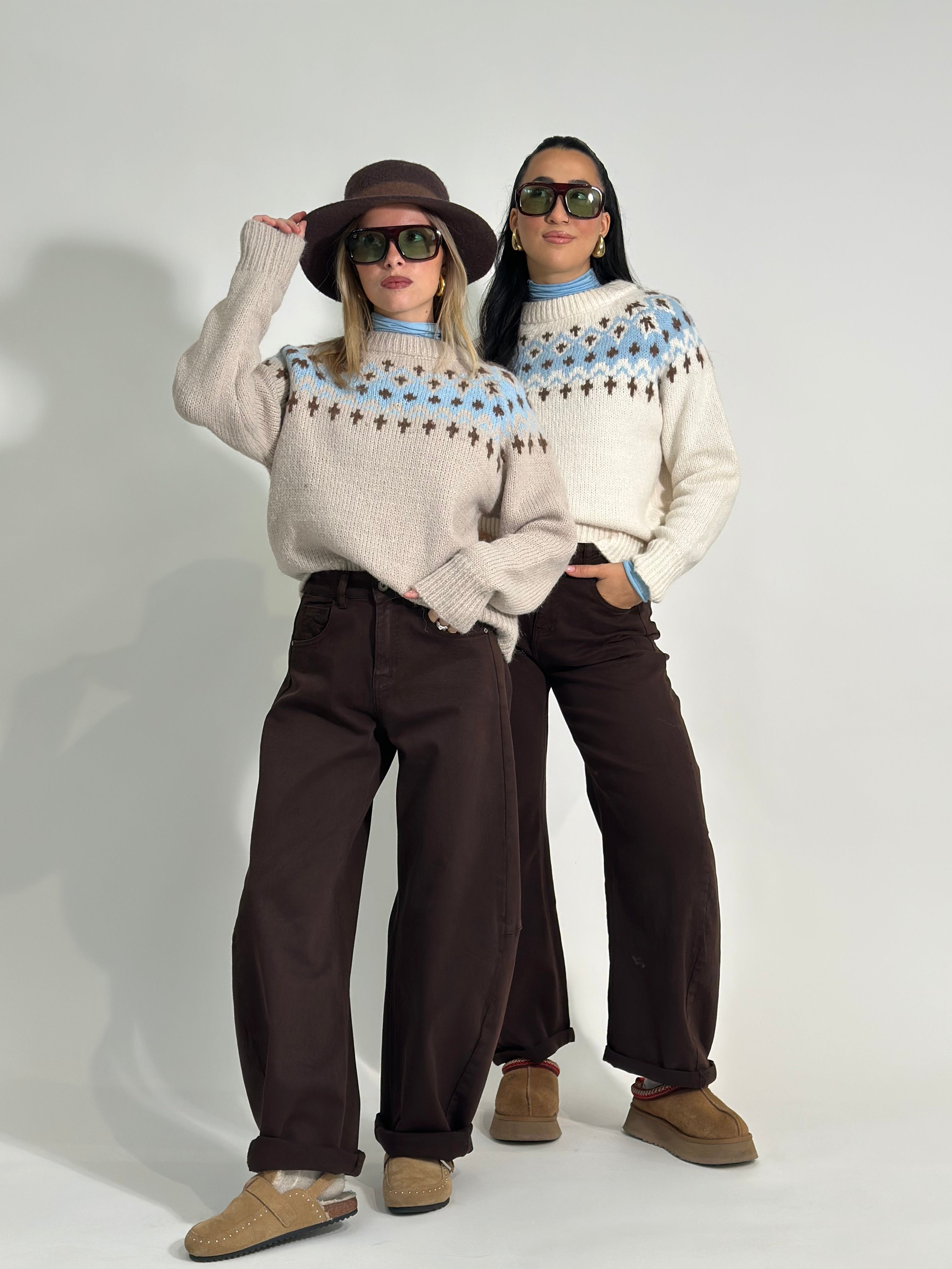 Pantalone baloon 9285 CHOCO