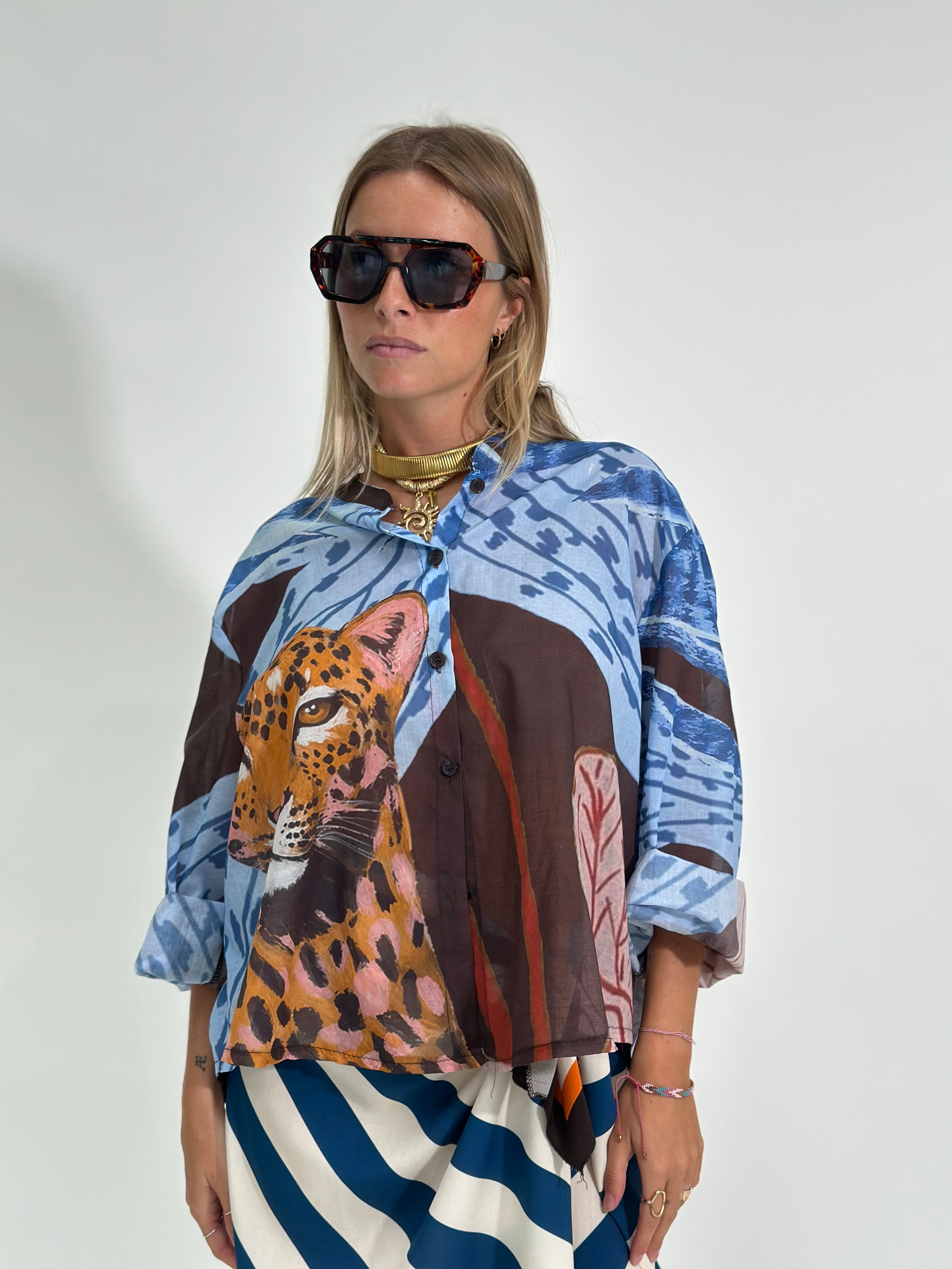 Camicia degradè 859 AZZURRO