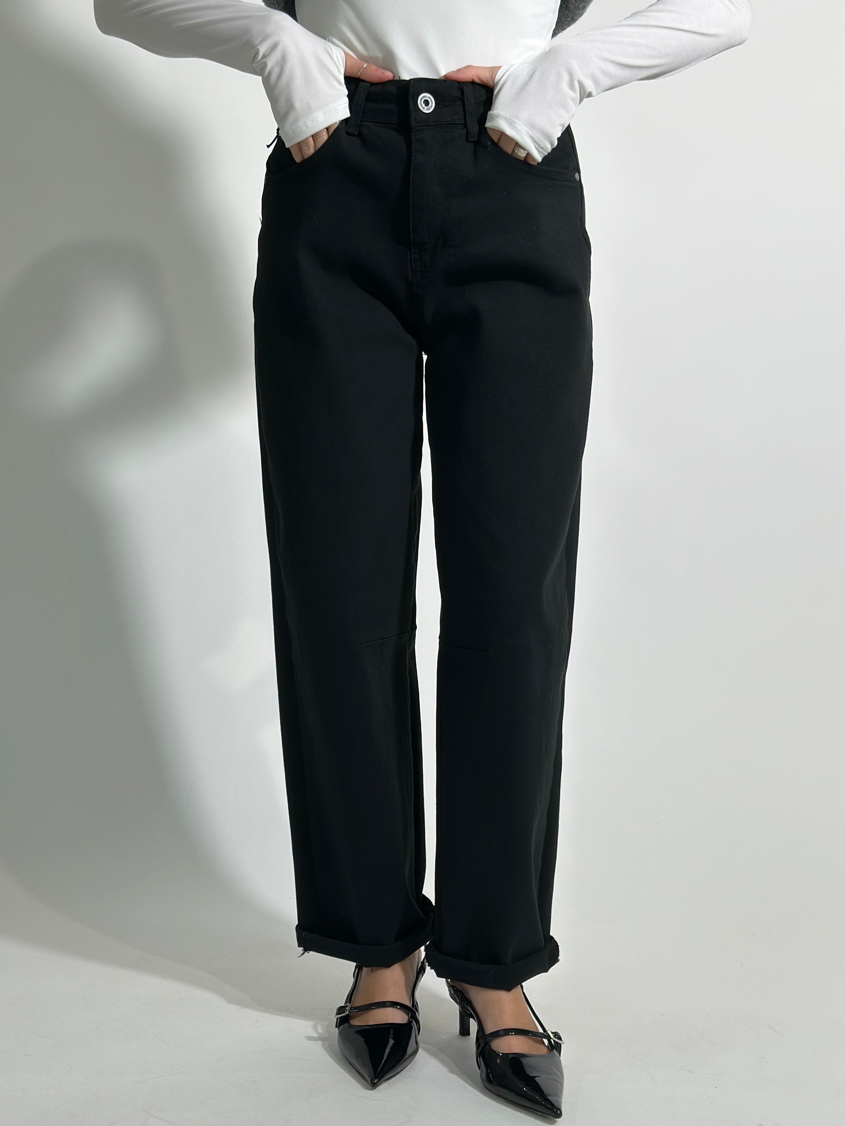 Jeans baloon SLIM 8059 BLACK