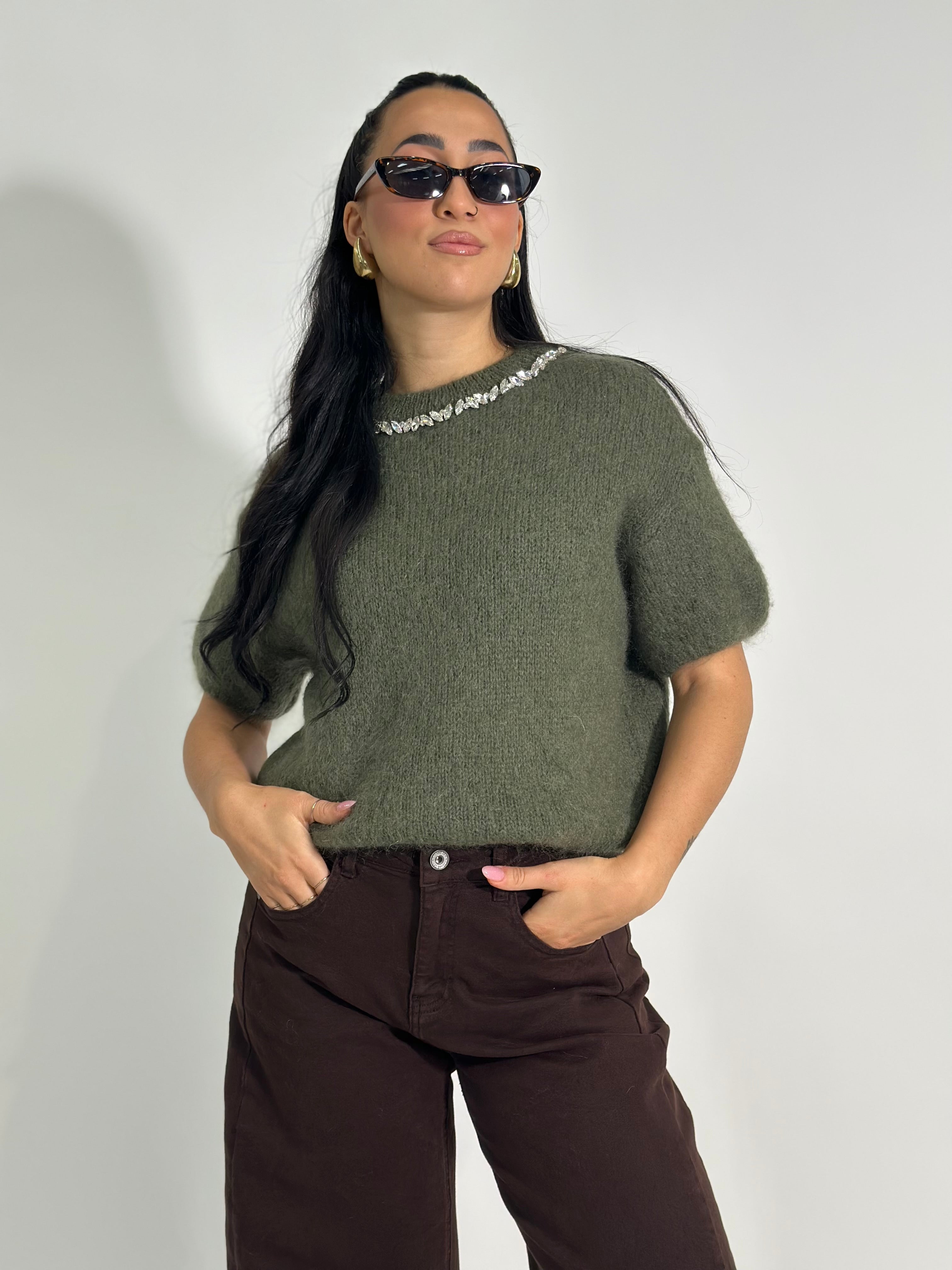 Maglia cristalli 3802