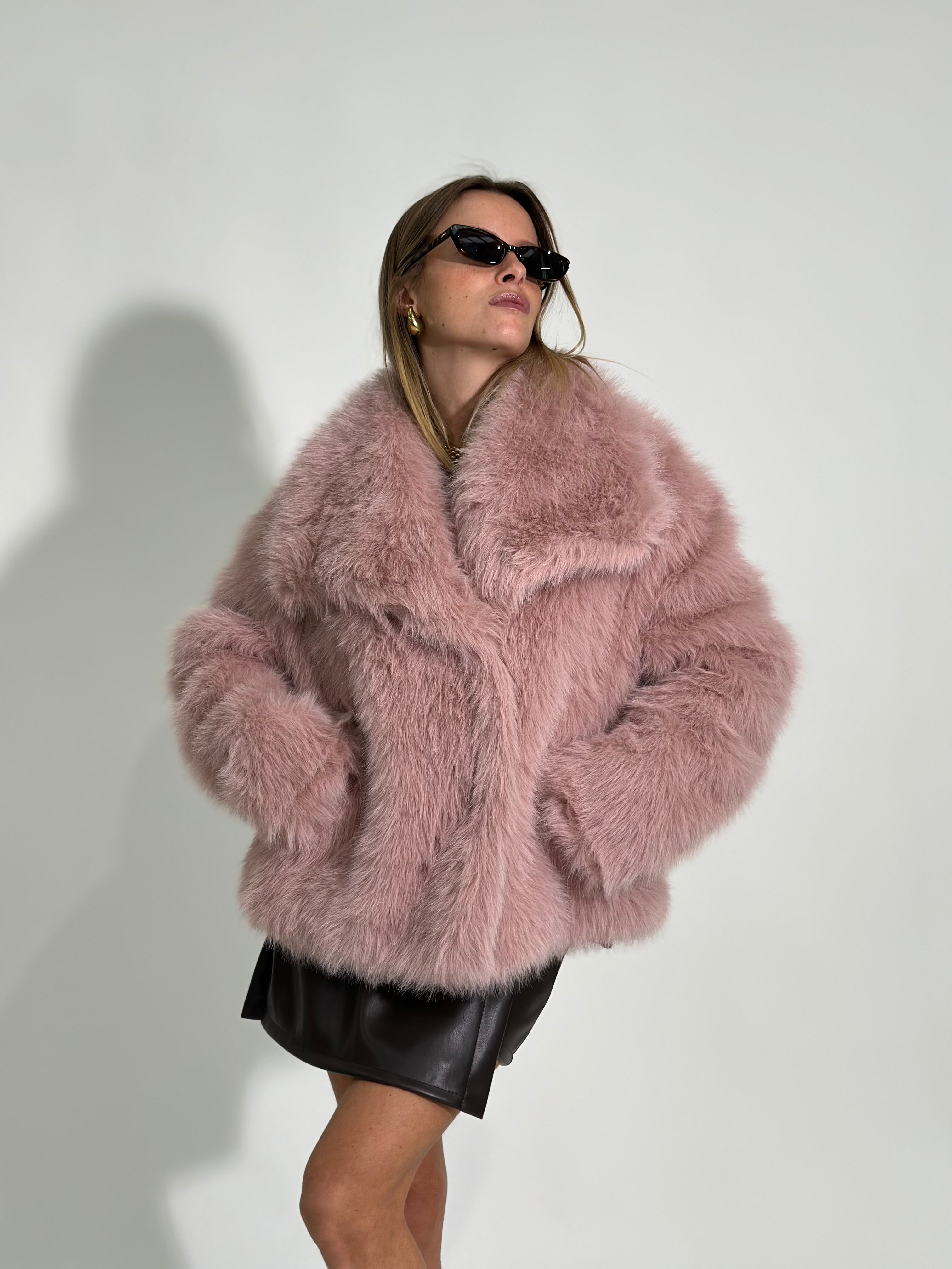 Pelliccia Y0238 ROSA