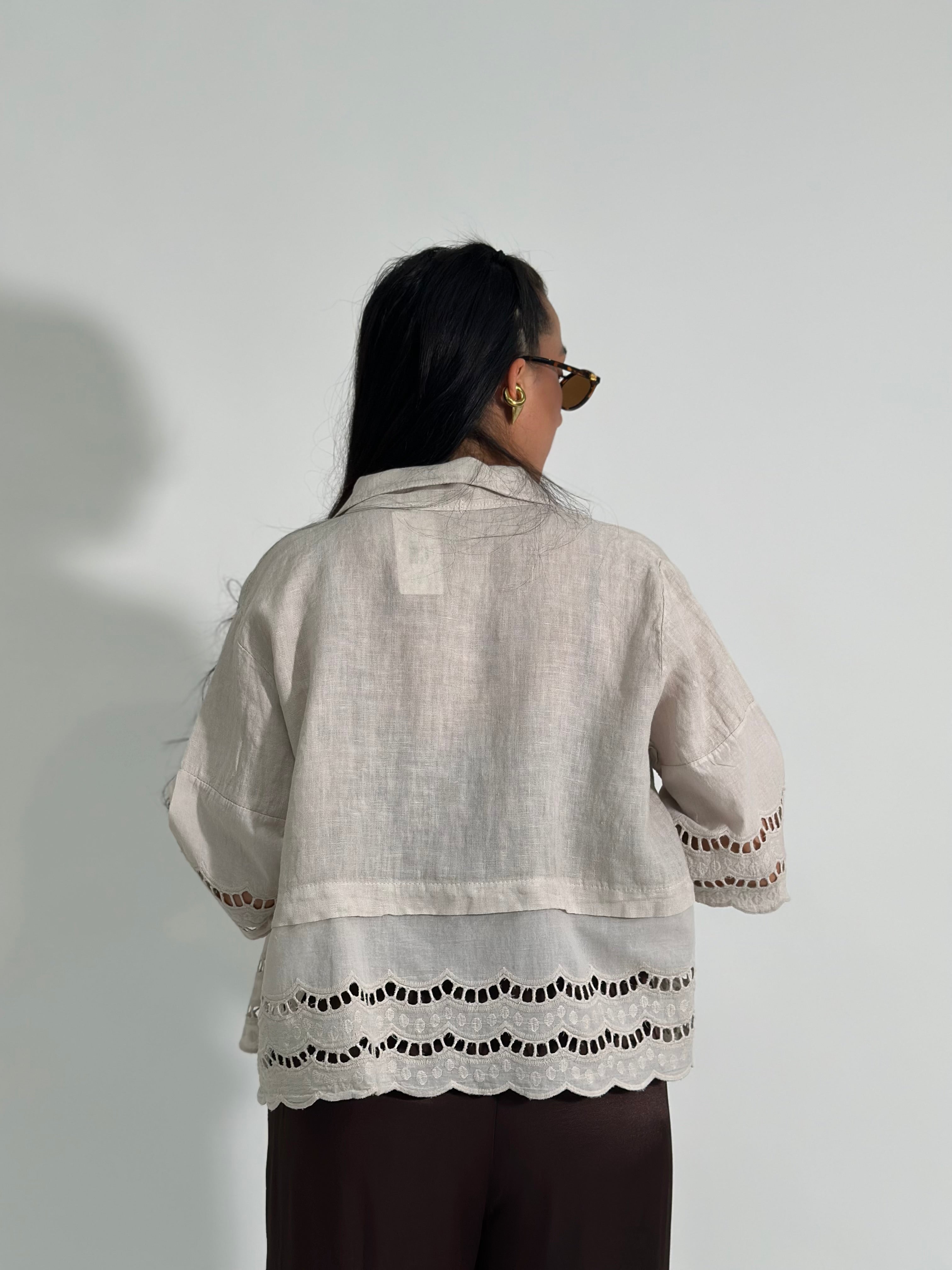 Camicia lino + sangallo 1788