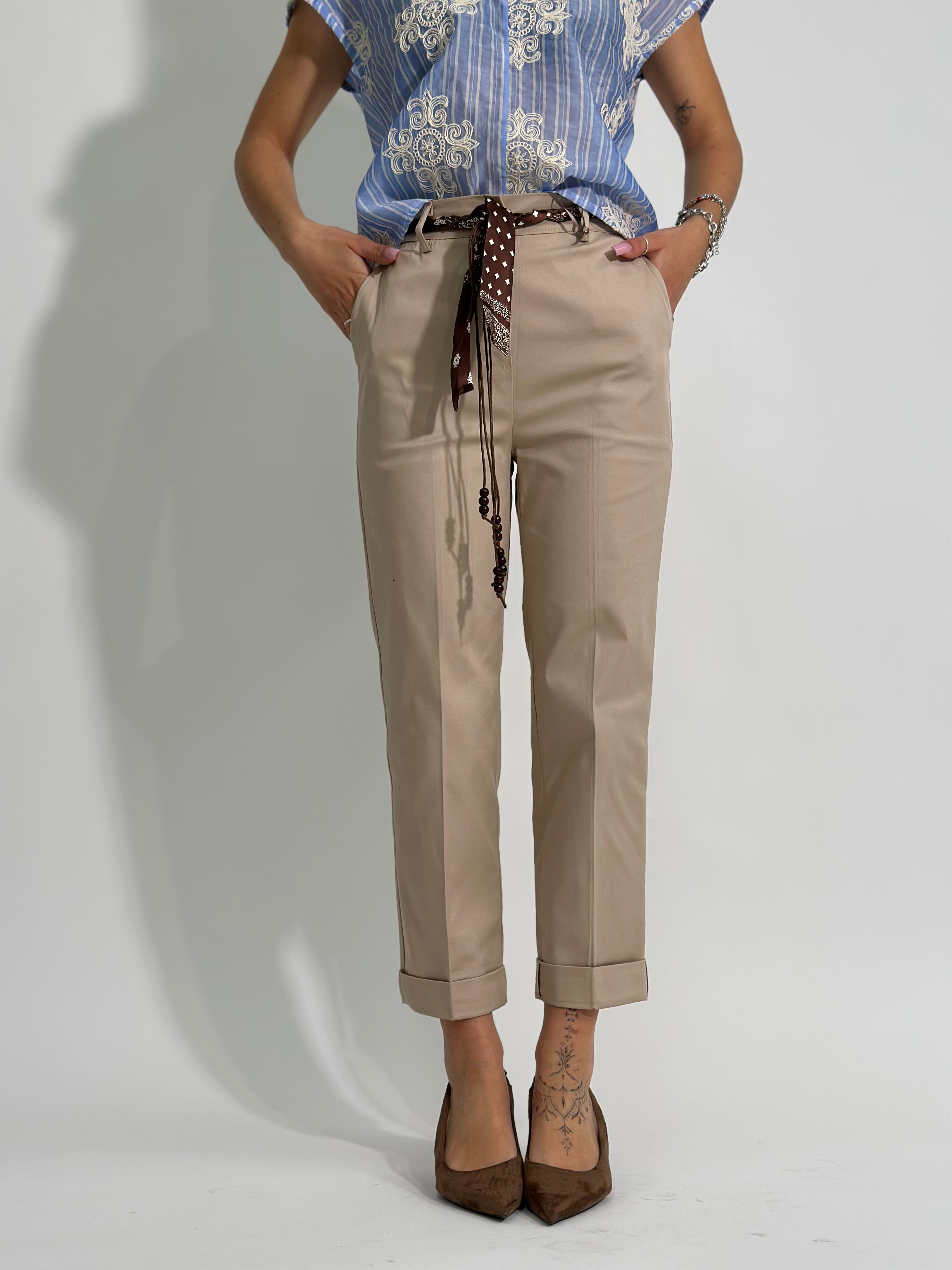 Pantalone sigaretta 83078 BEIGE