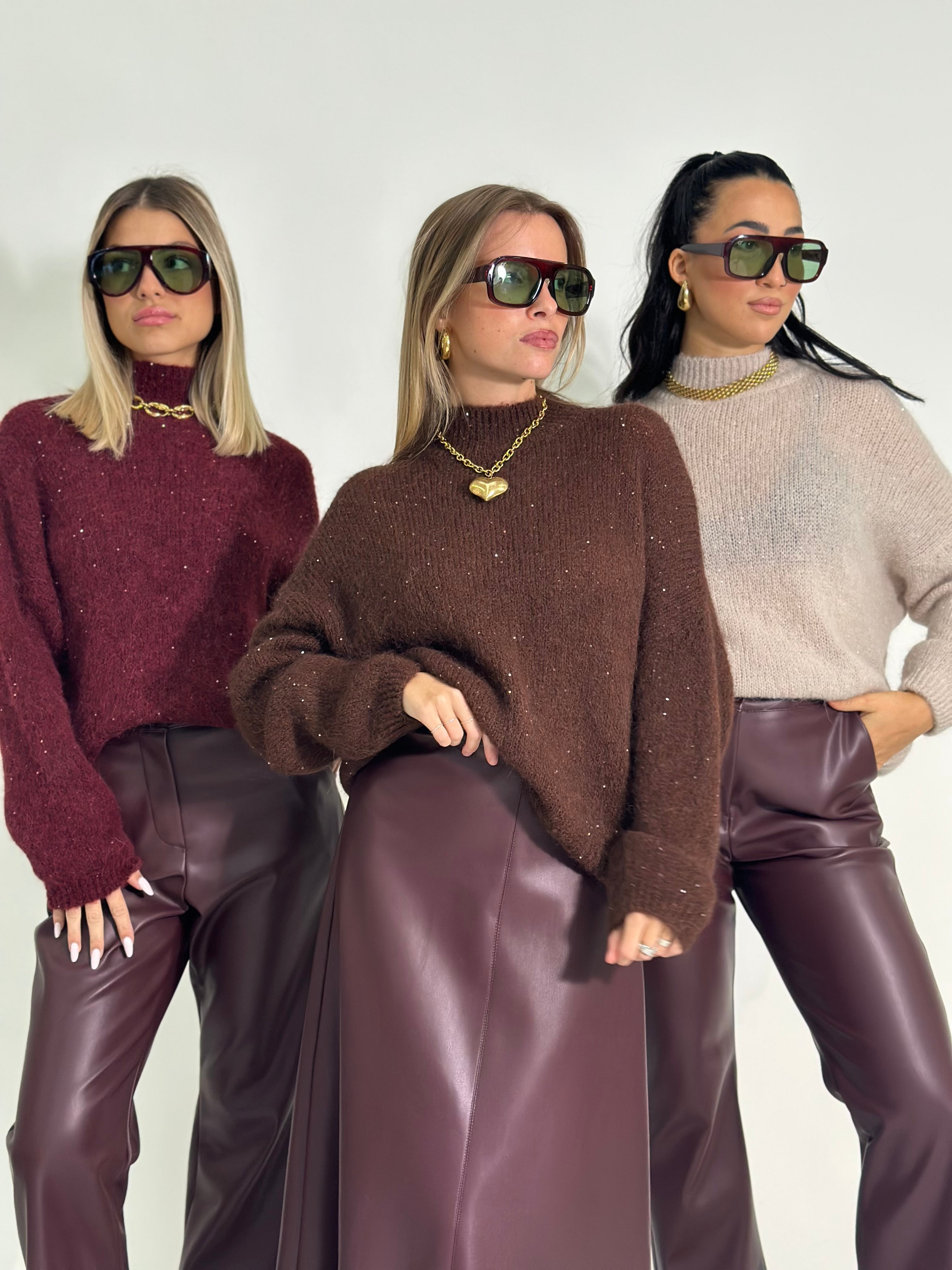 Maglia alpaca paillettes 7731