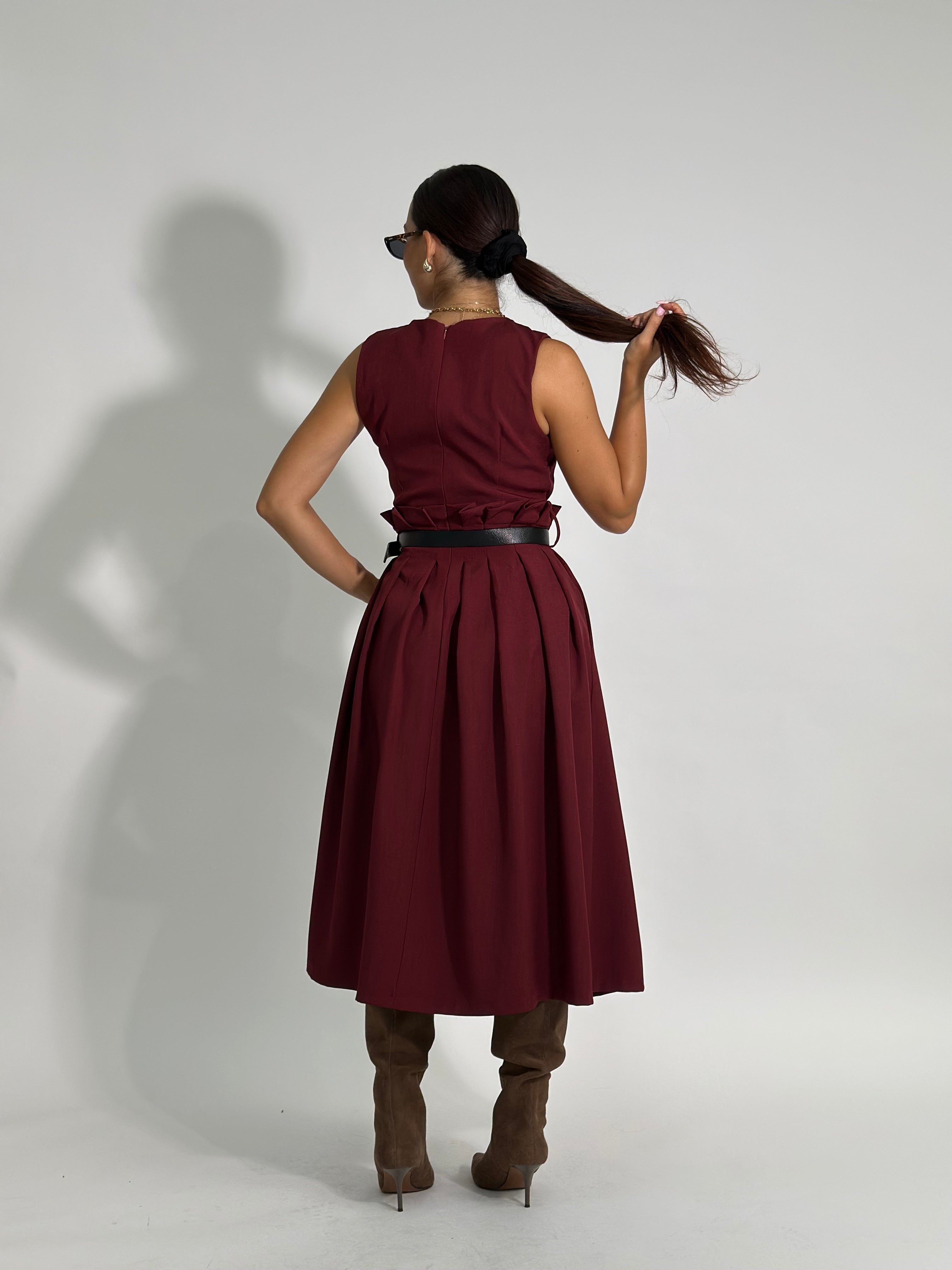 Abito 60851 BURGUNDY