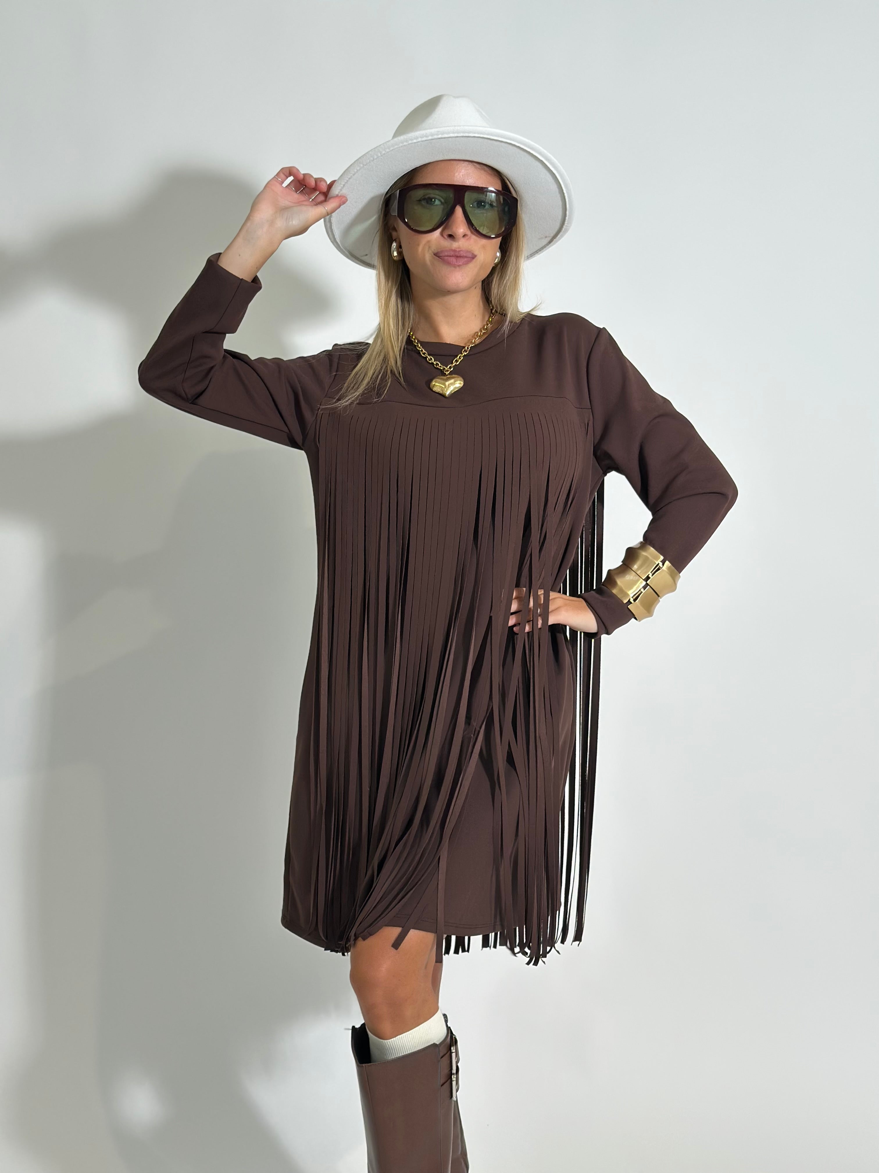 Abito frange 55808 MORO
