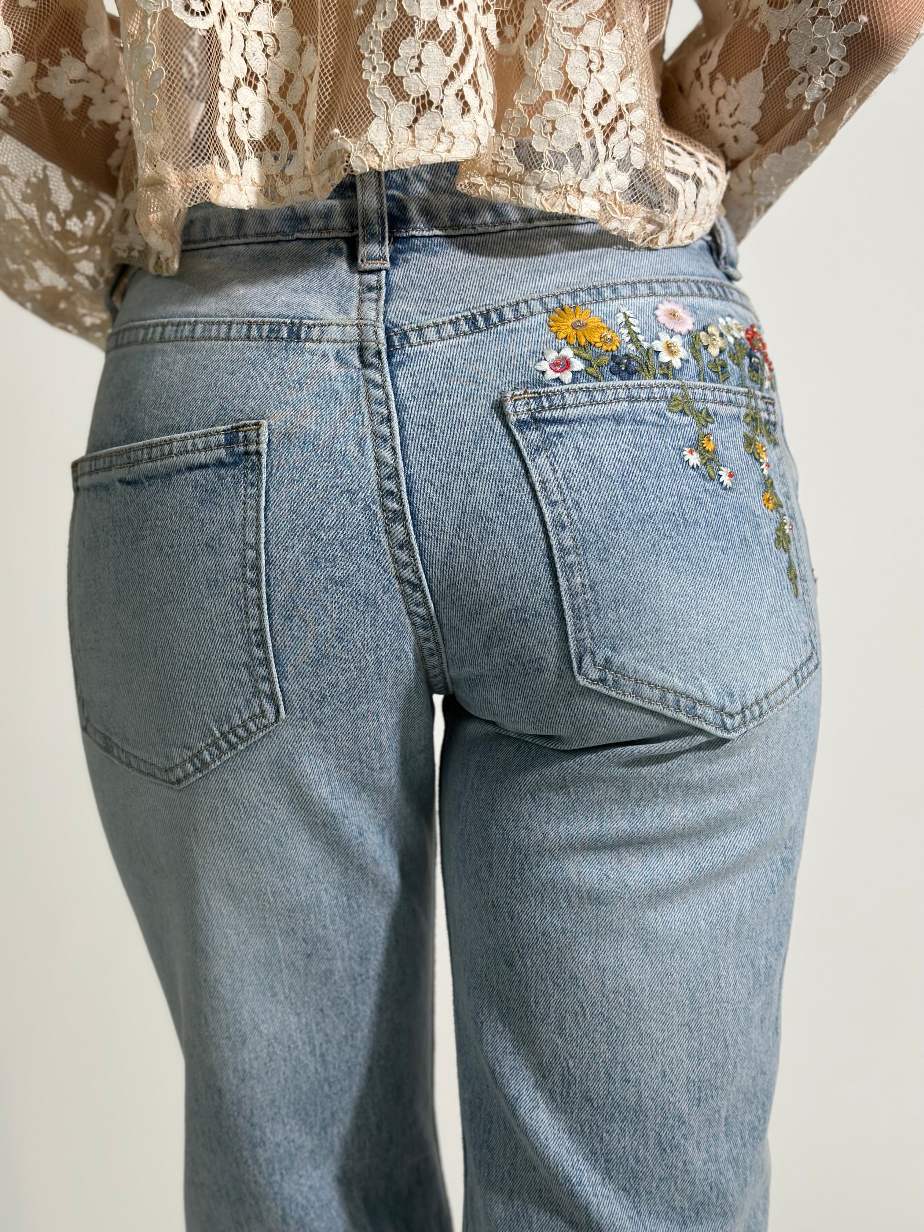 Jeans ricamo 5343