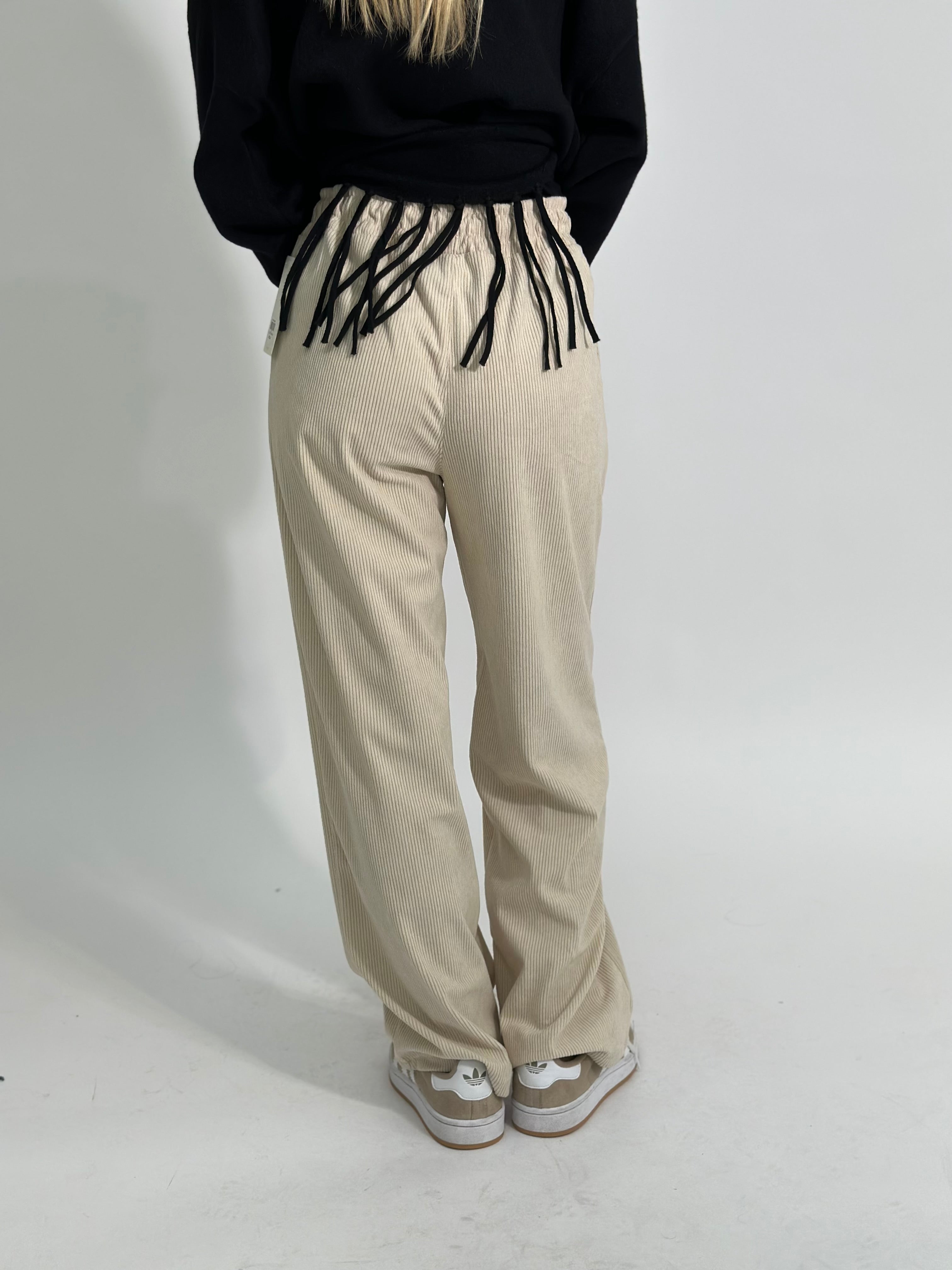 Pantalone velluto 25791 PANNA