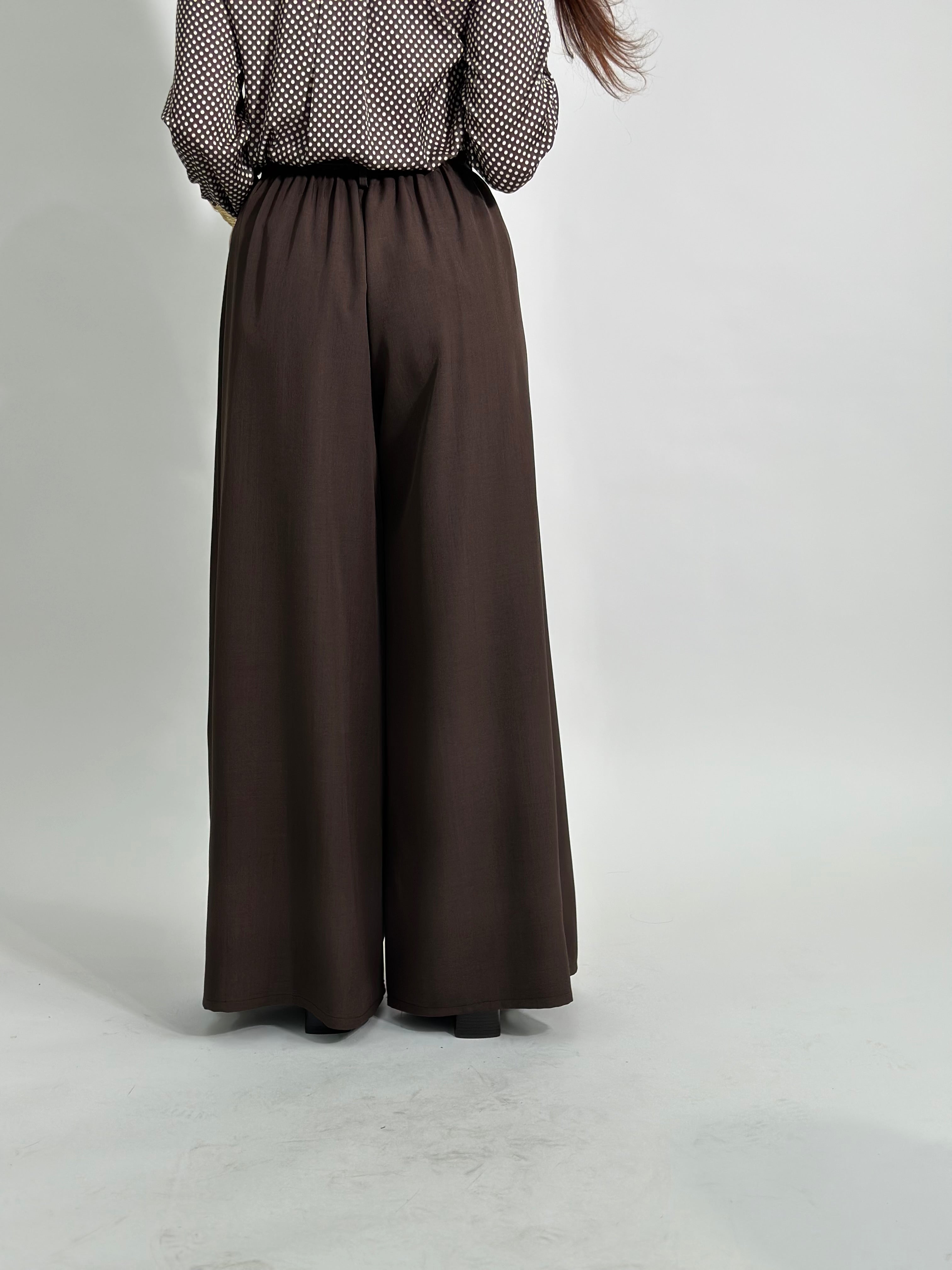 Pantalone fiore 25603 MORO