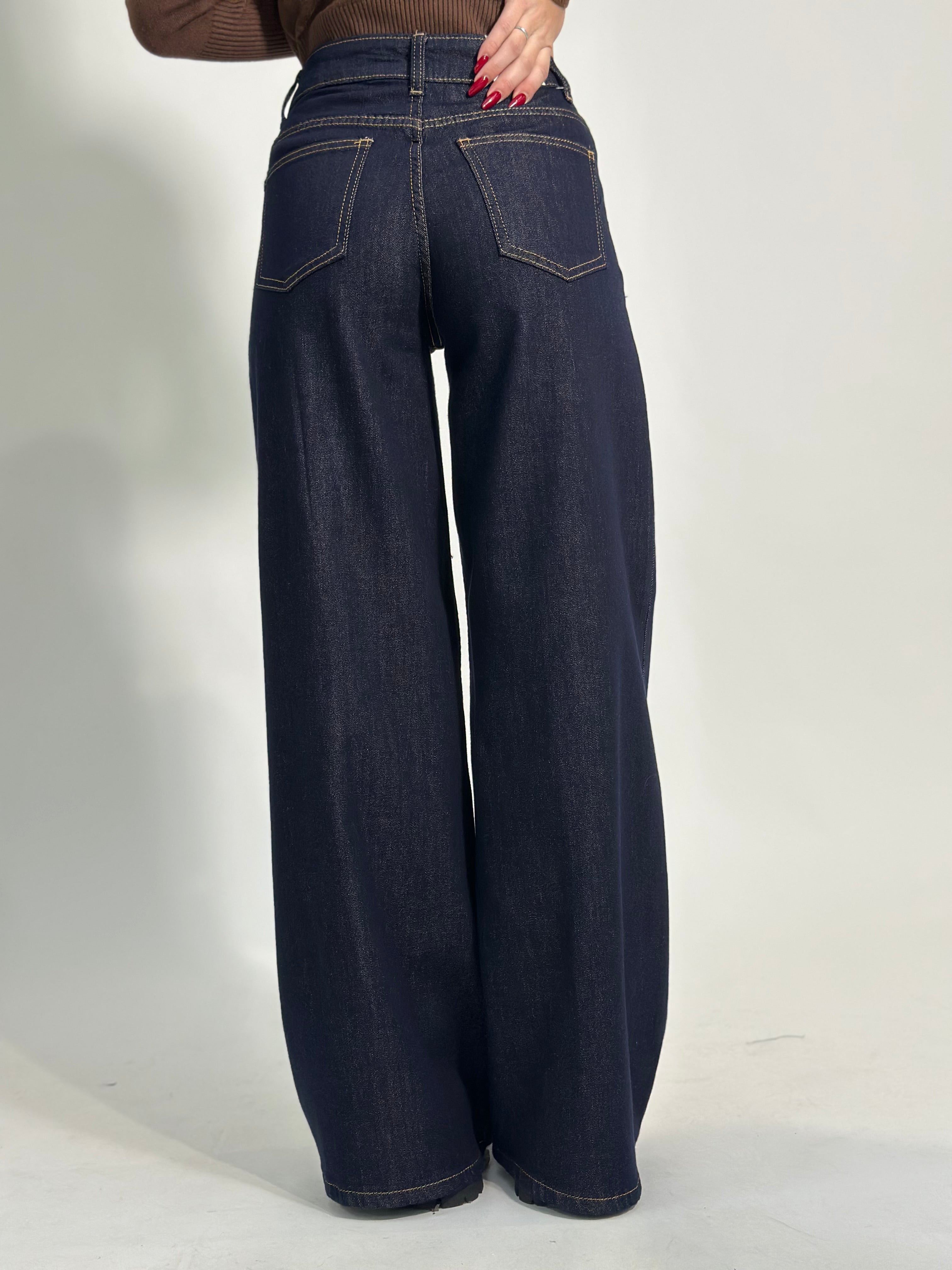 Jeans blu black Y514