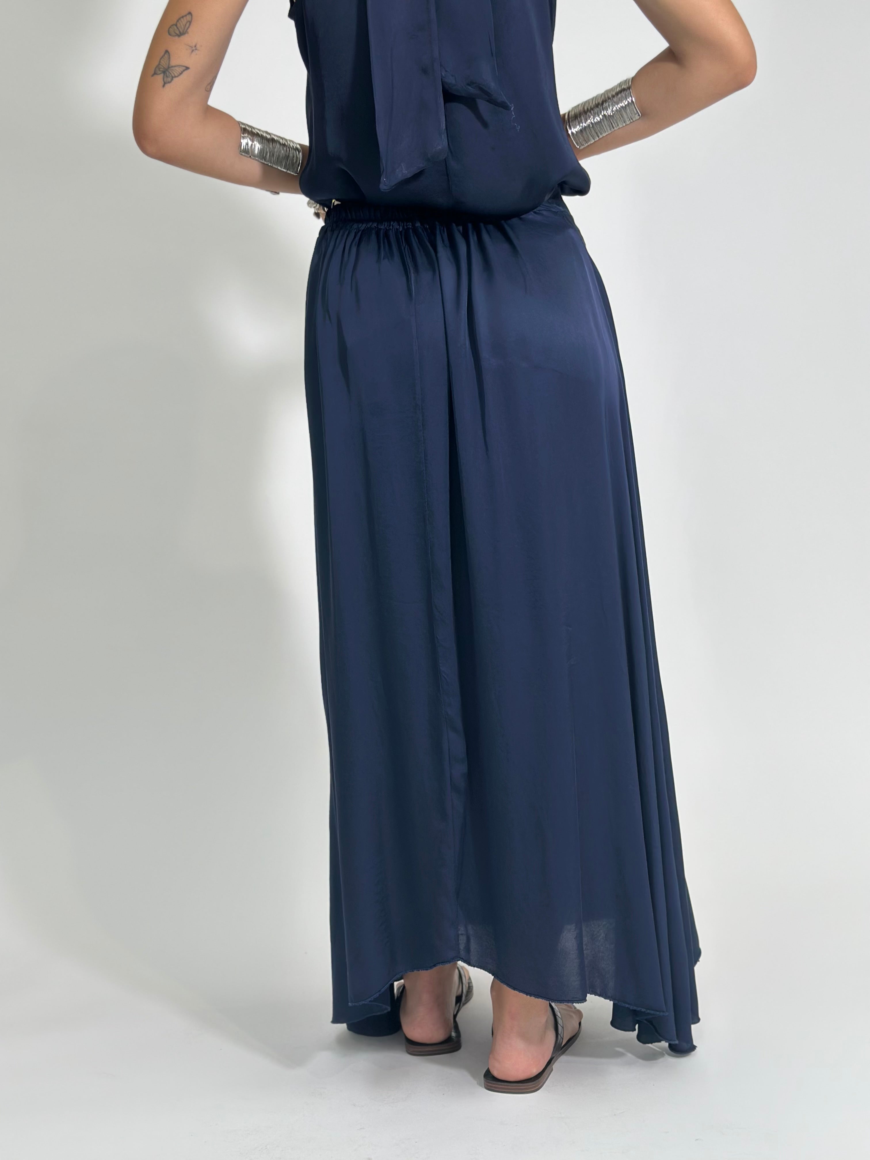 Gonna viscosa 31919 BLU