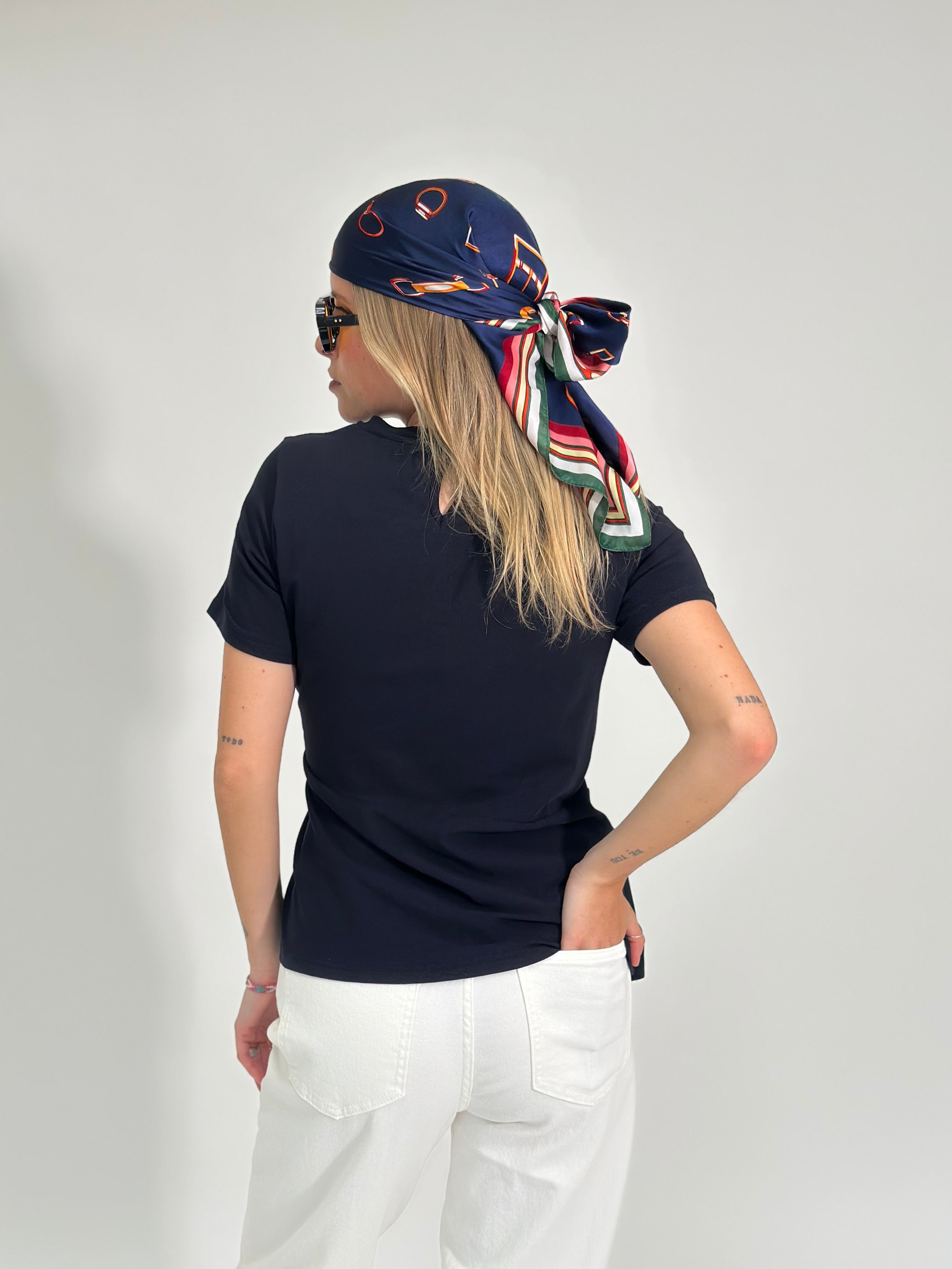 Maglia nodo slim MM264 BLU