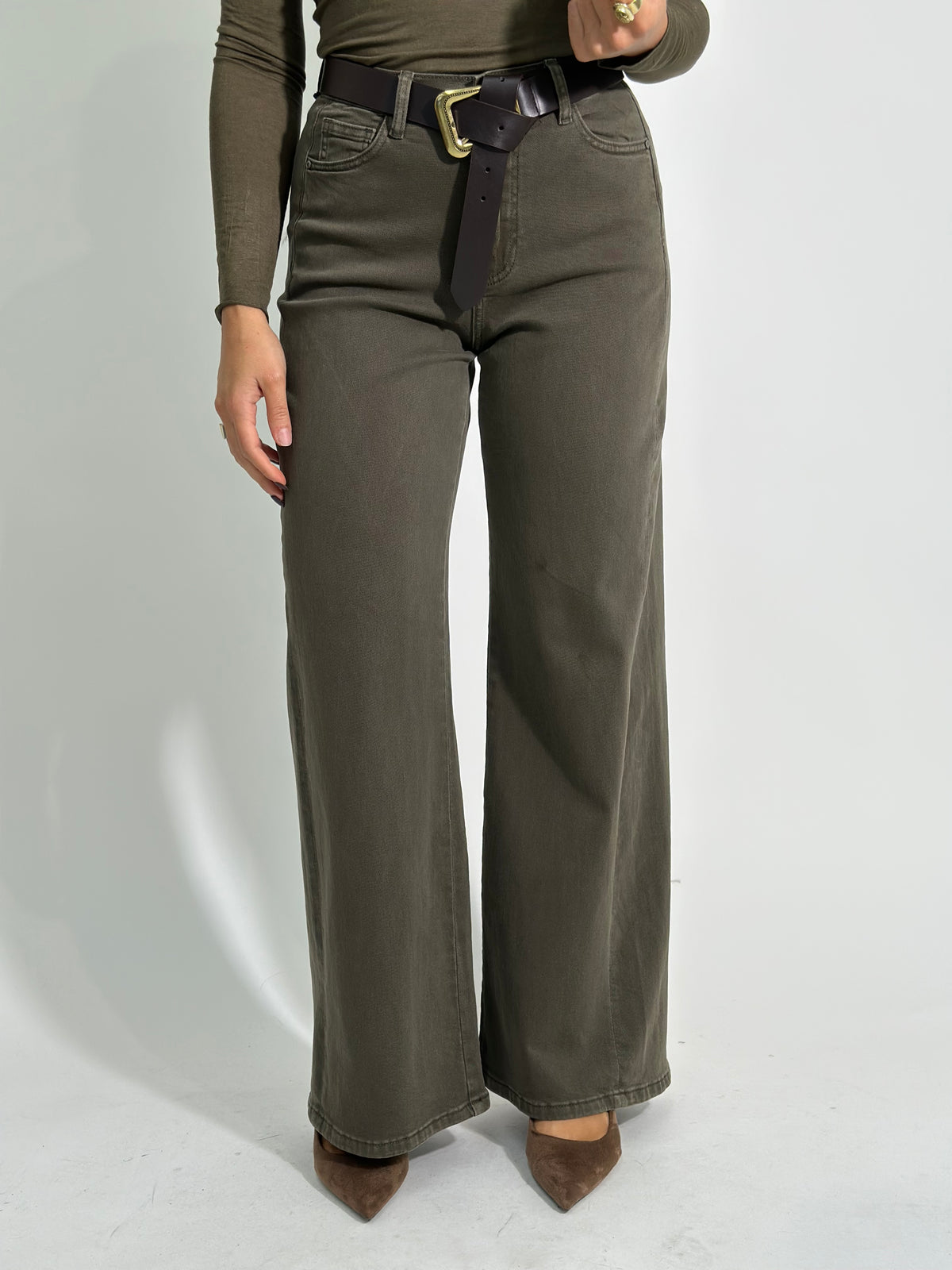 Pantapalazzo denim 9240-27 VERDE