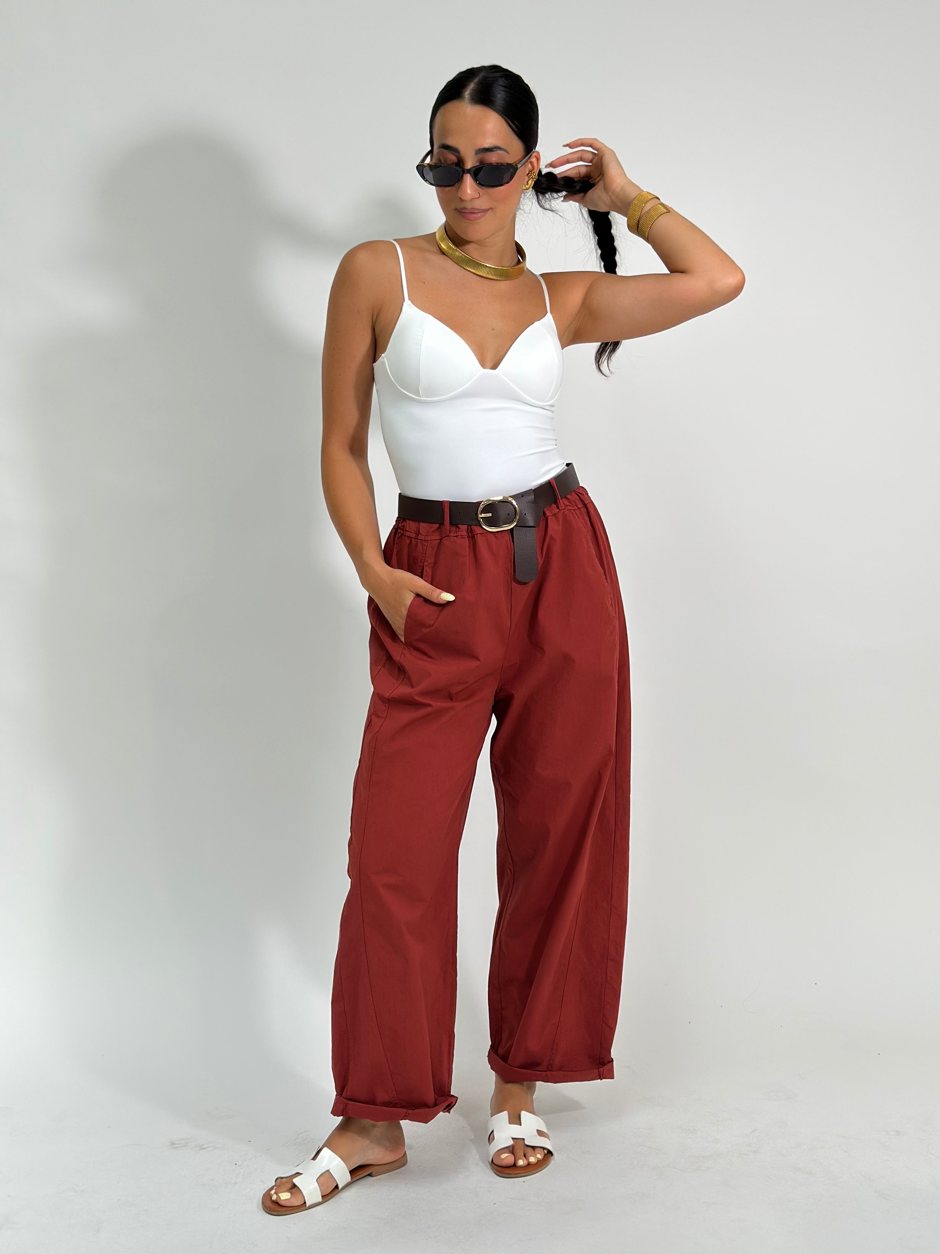 Pantalone baloon 1560 MATTONE