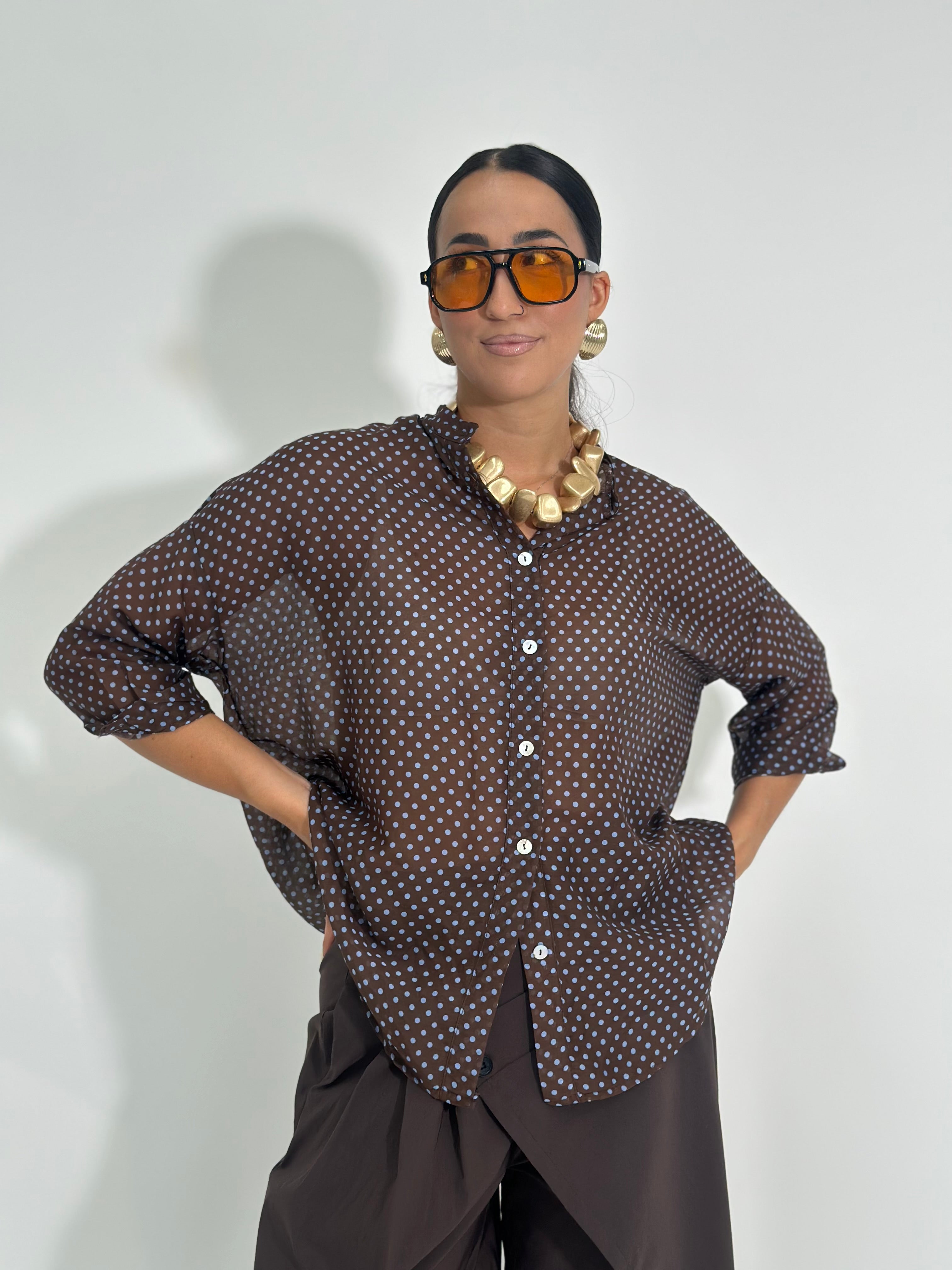 Camicia pois seta 164