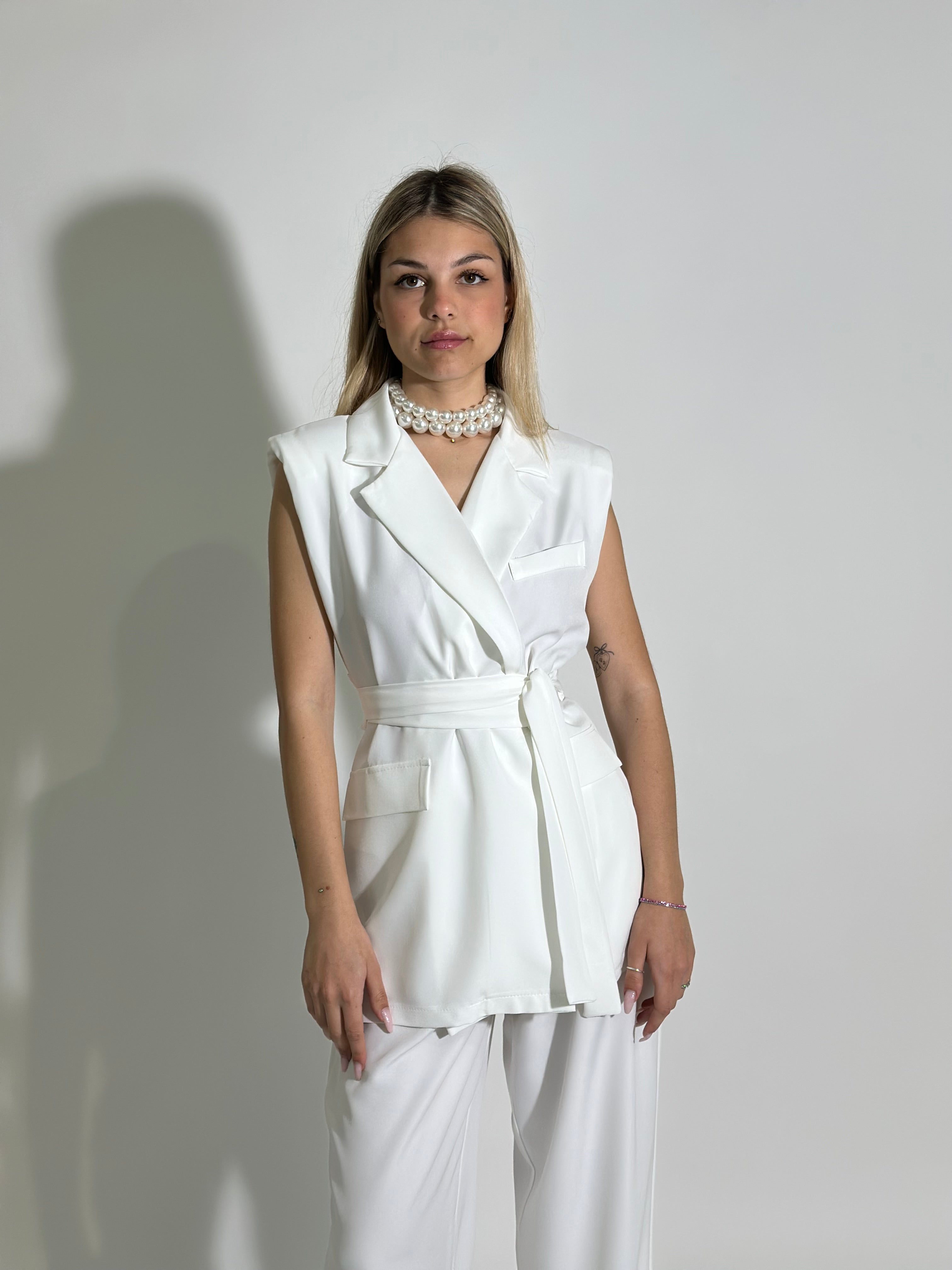 Completo smanicato 5687 BIANCO