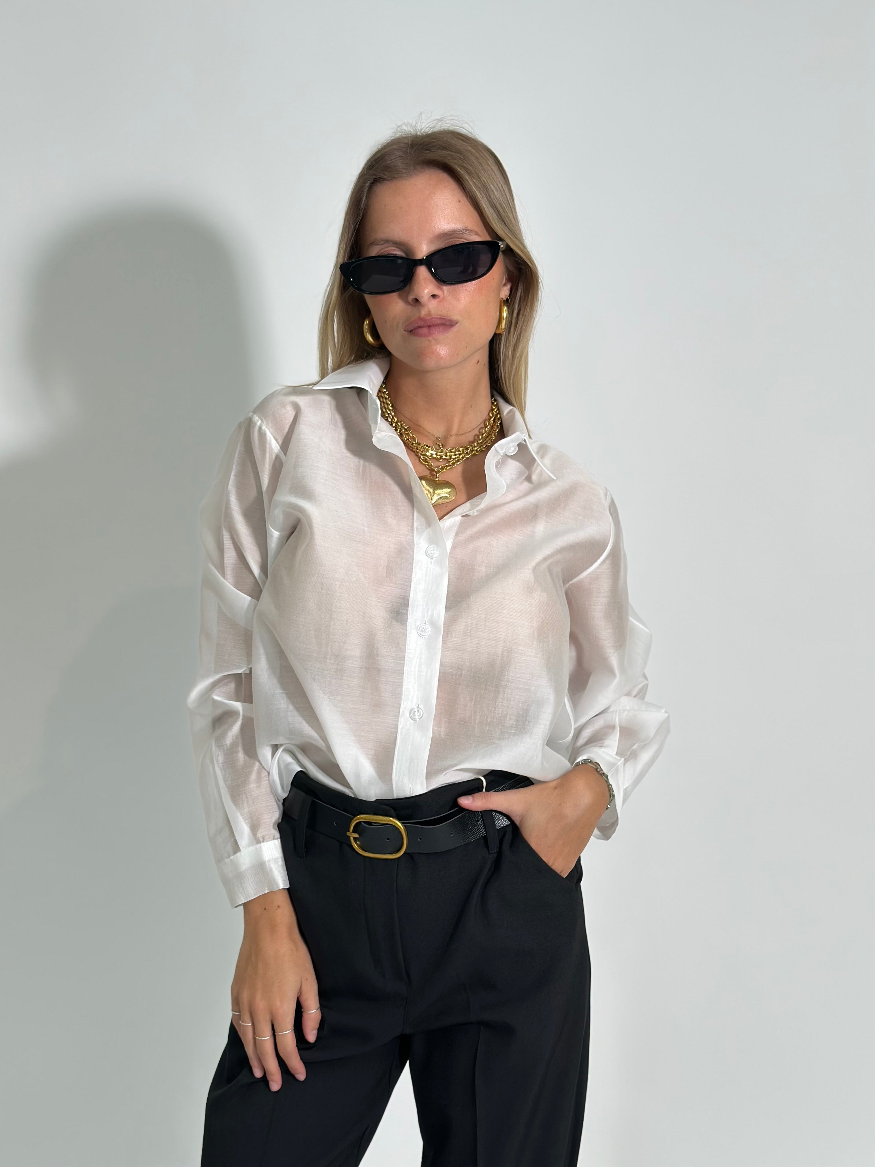 Camicia tencel 7988 BIANCO