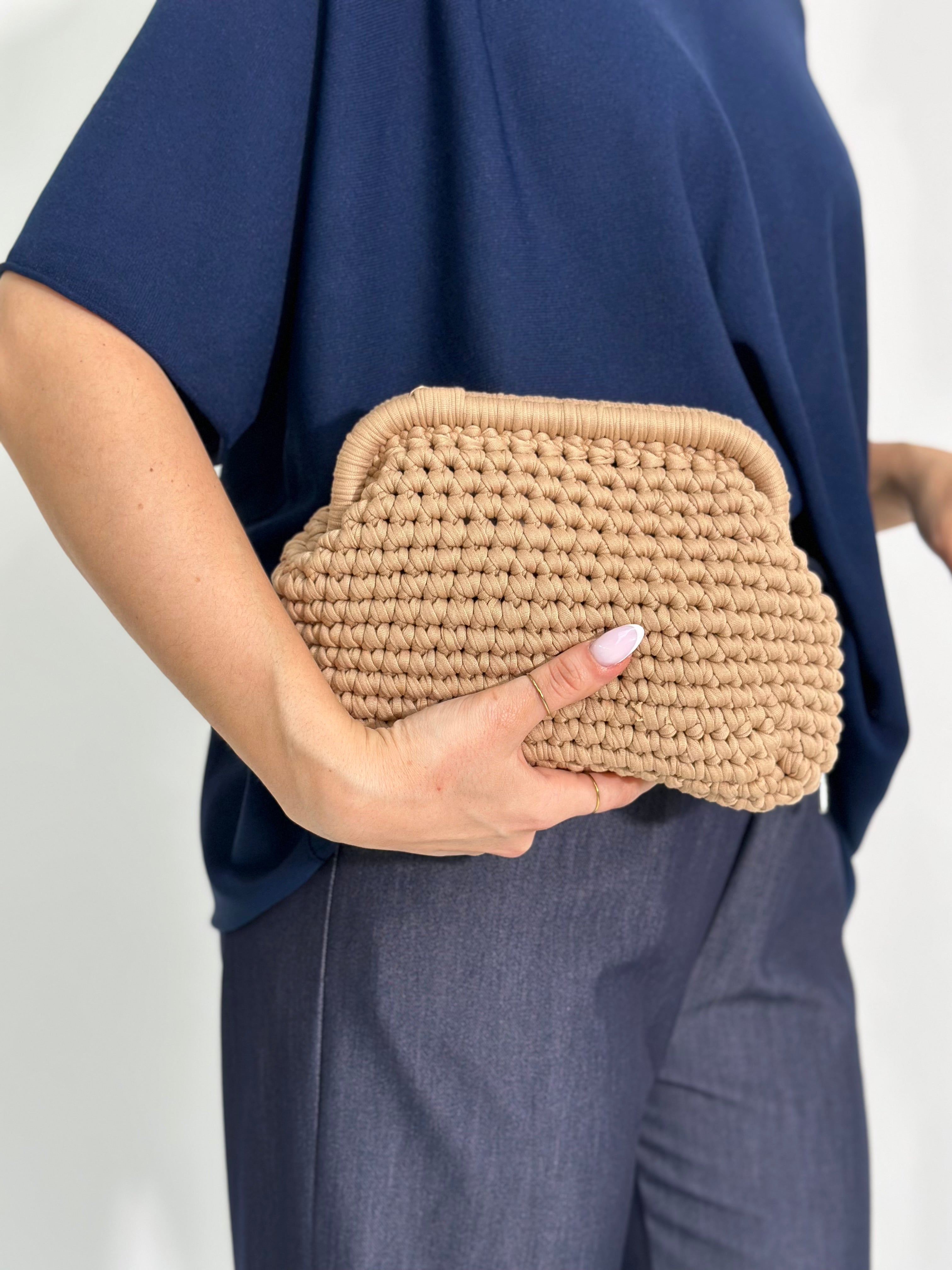 Borsa clutch 2657 KHAKI