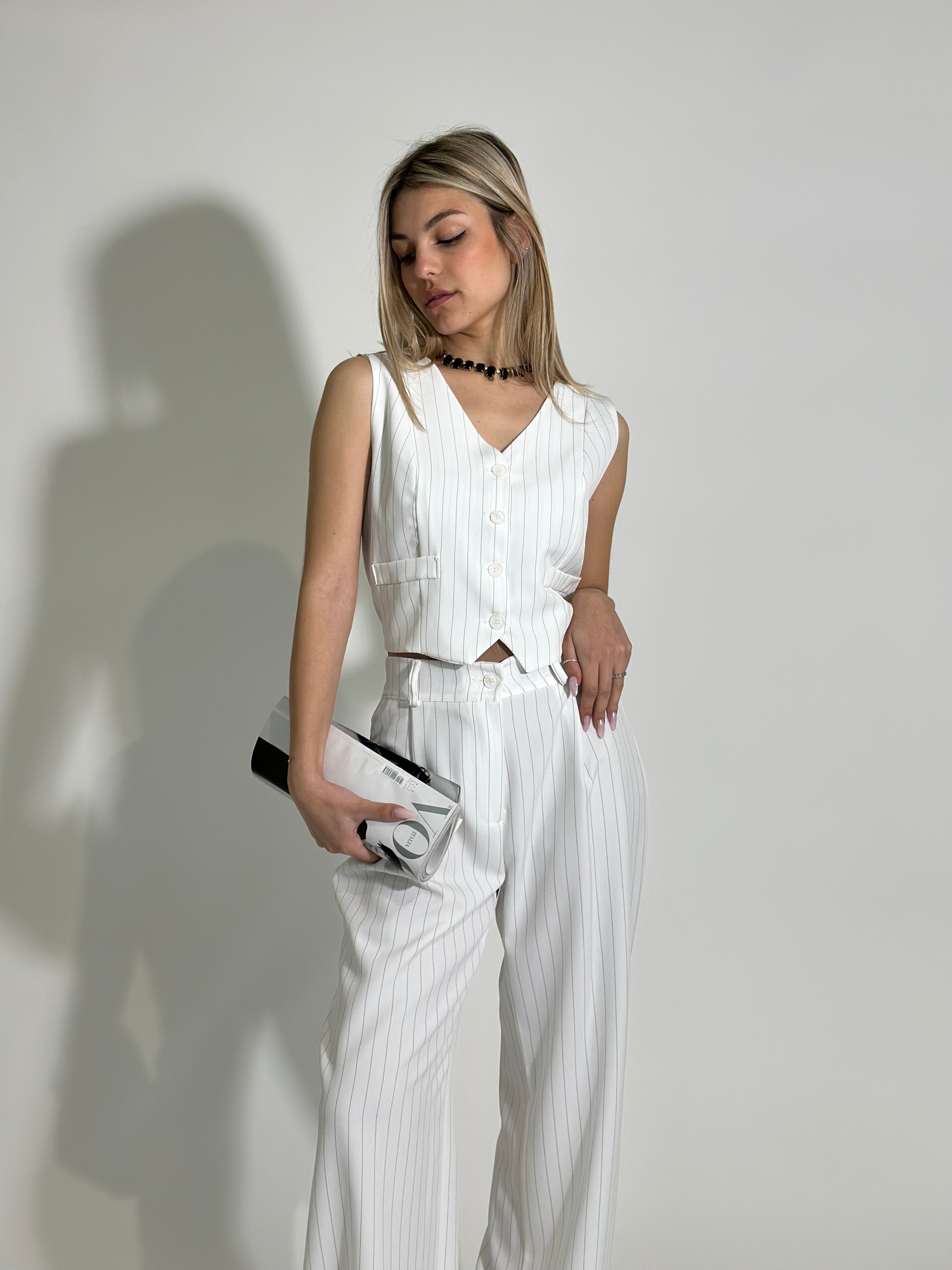 Completo gilet 35755 BIANCO