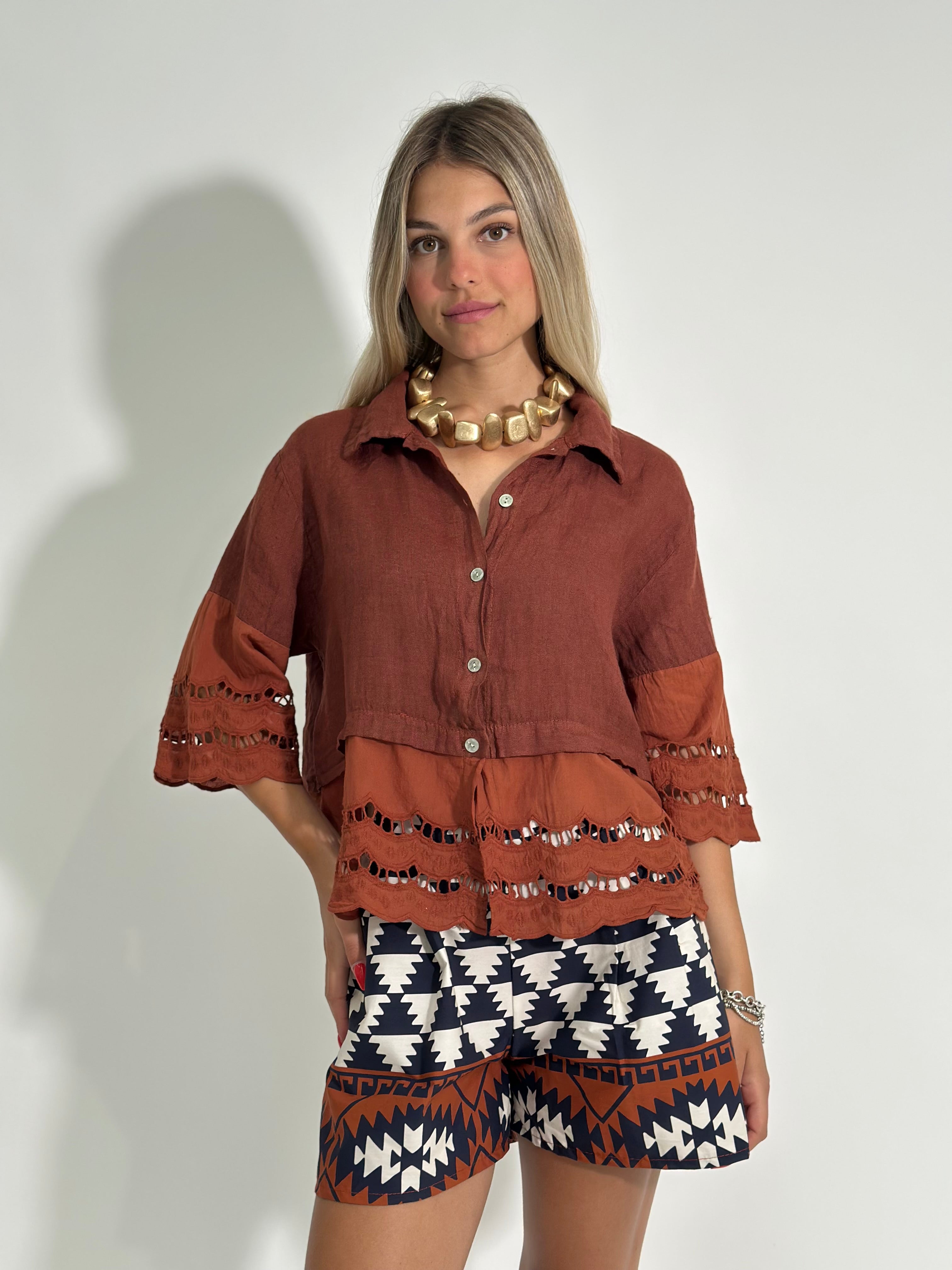 Camicia lino + sangallo 1788 COCCIO