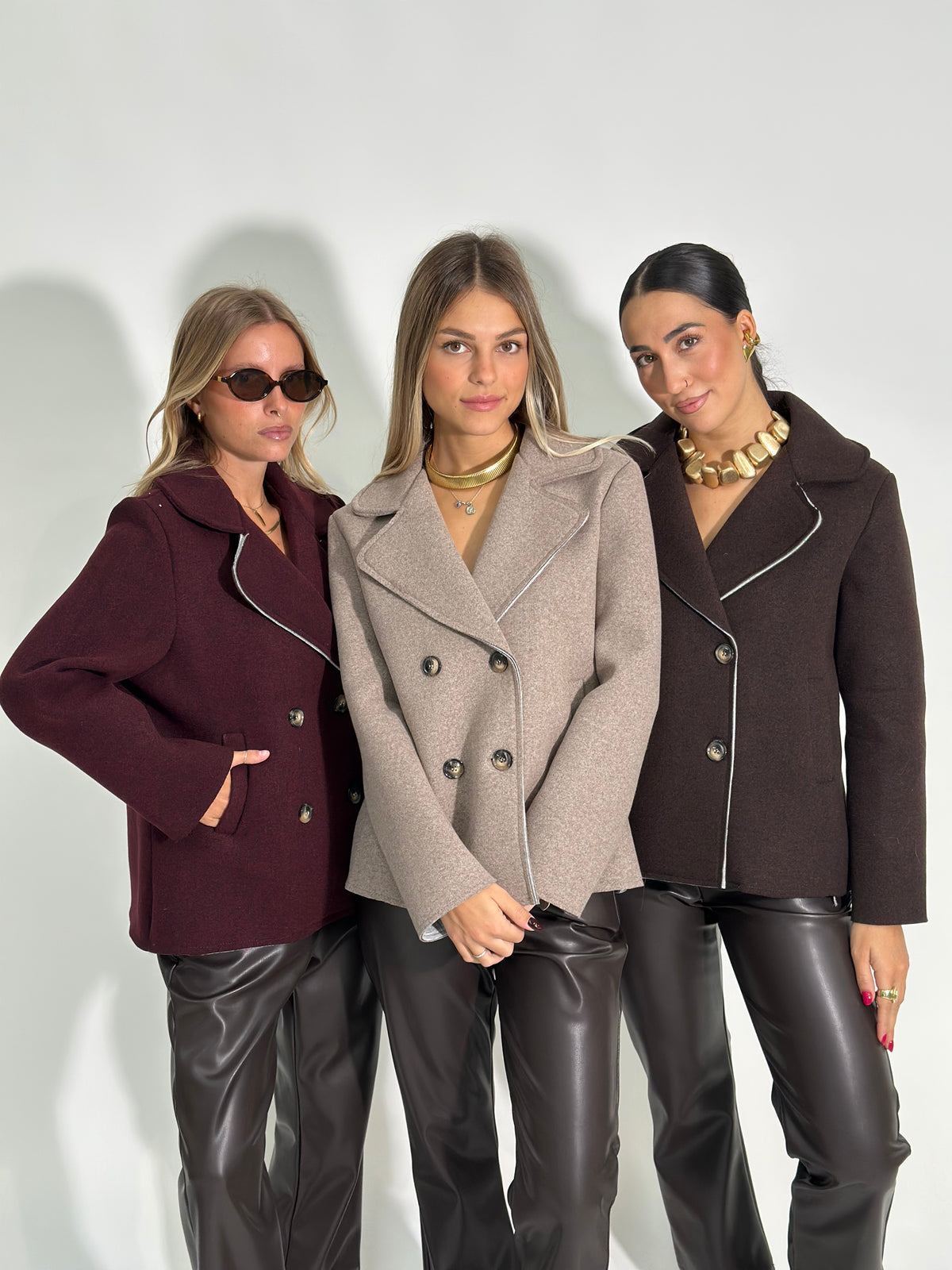 Giacca doppiopetto neoprene 25758