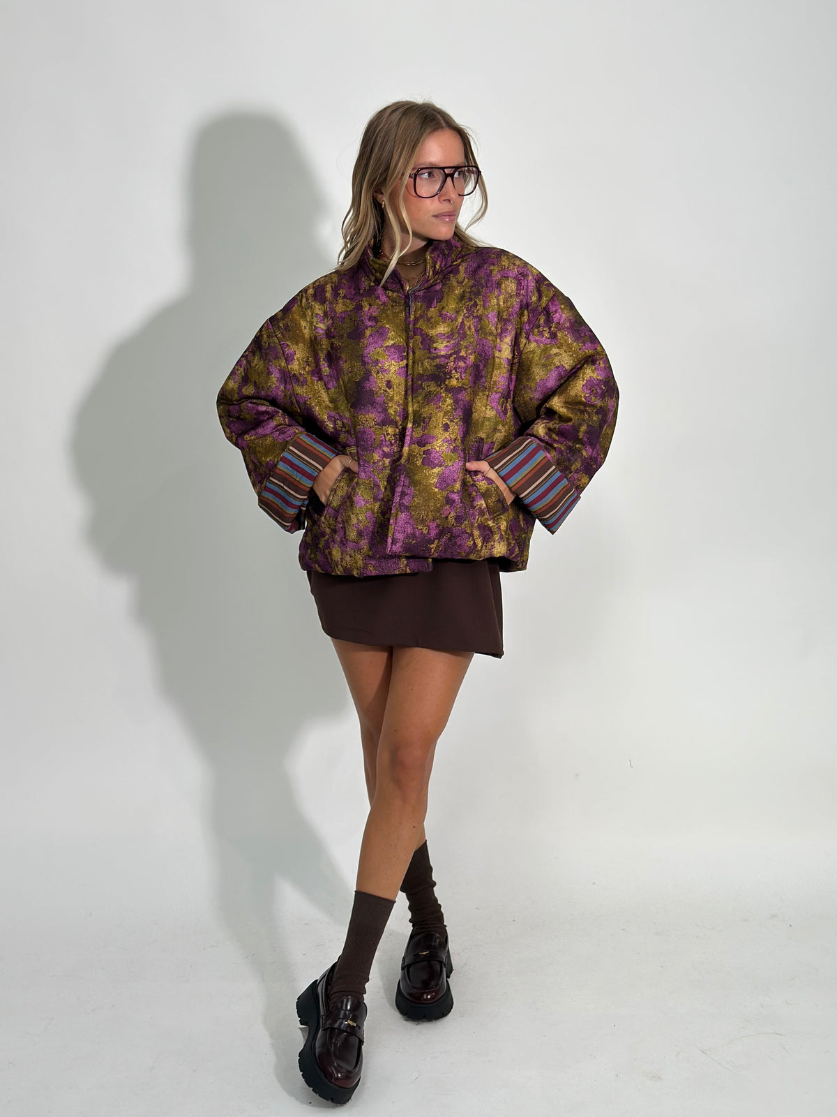 Giacca Soft fantasia 6520 VIOLA