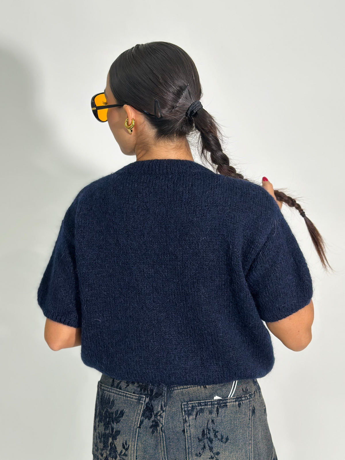 Maglia scatoletta mohair 24123
