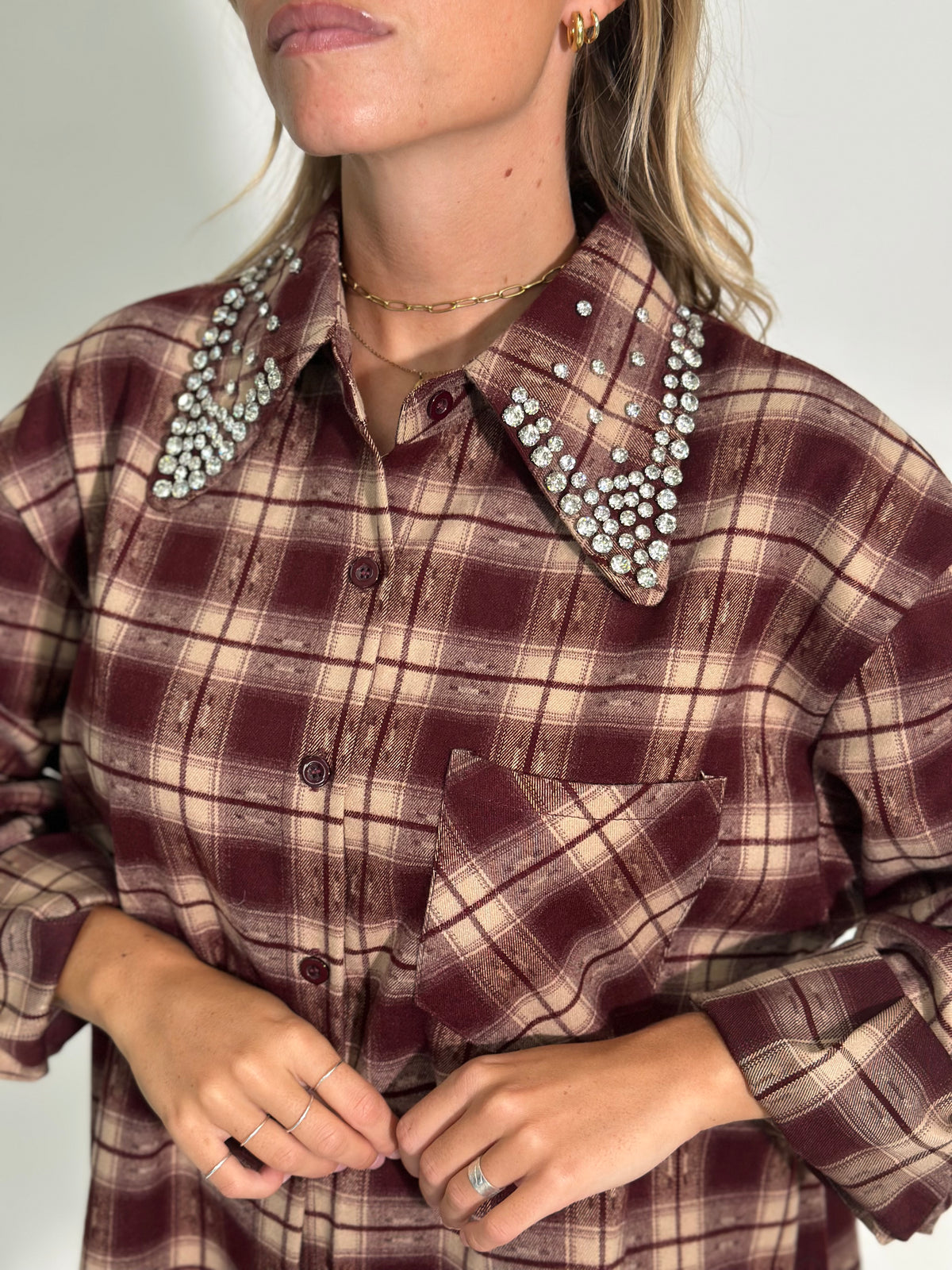 Camicia colletto gioiello 2531 BORDO'