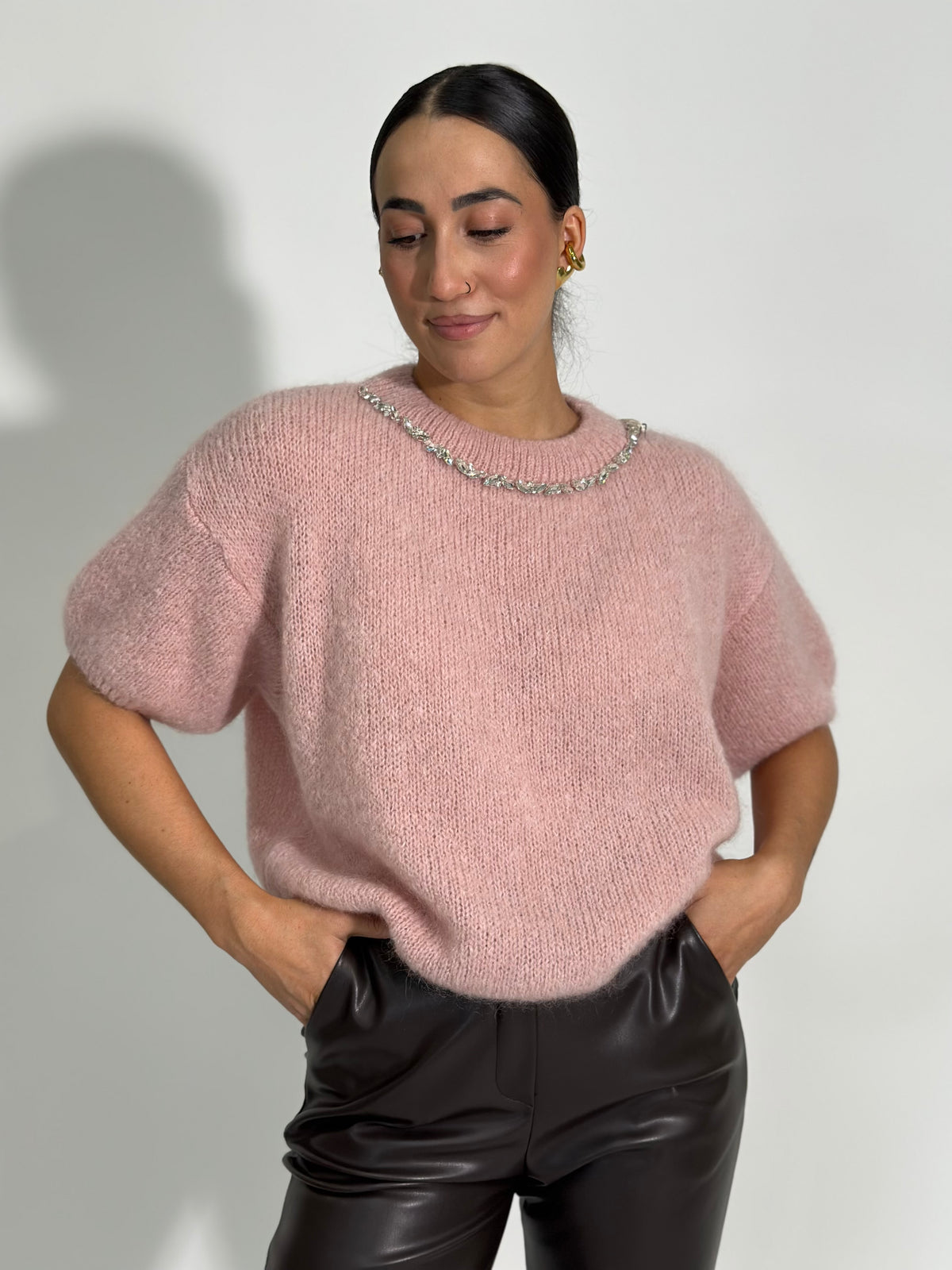 Maglia scatoletta mohair 24123
