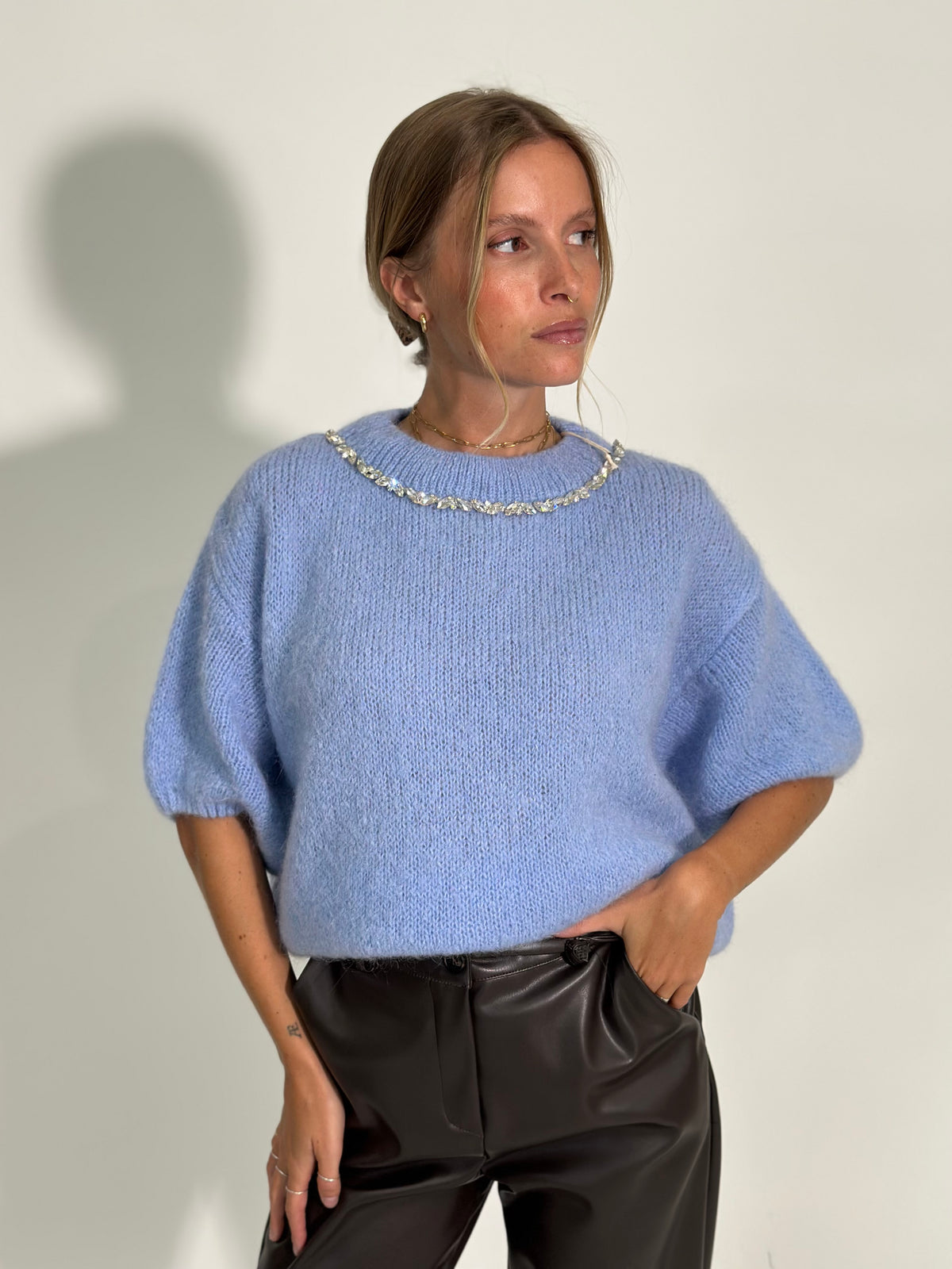 Maglia scatoletta mohair 24123