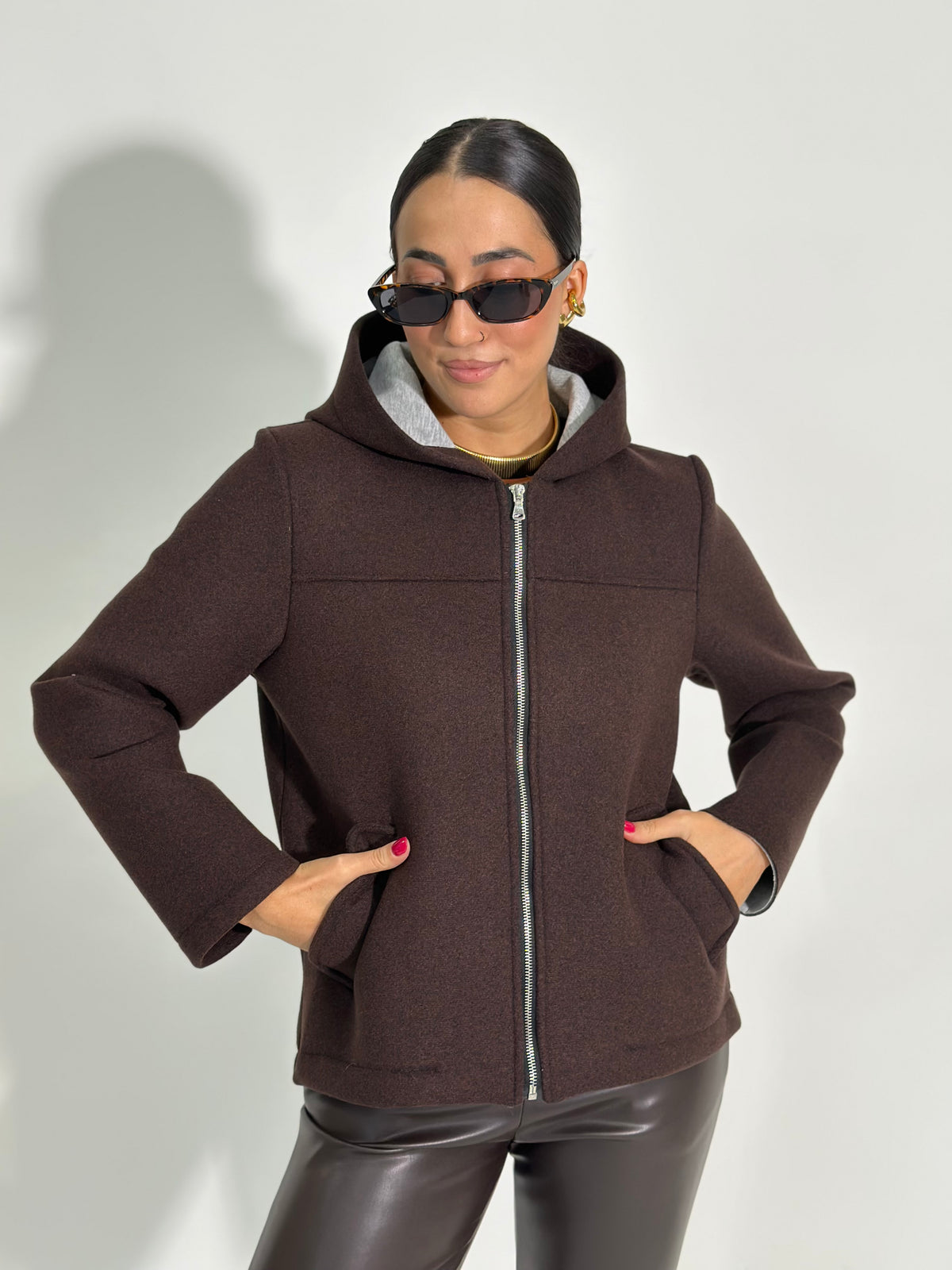 Giacca neoprene cappuccio 26087